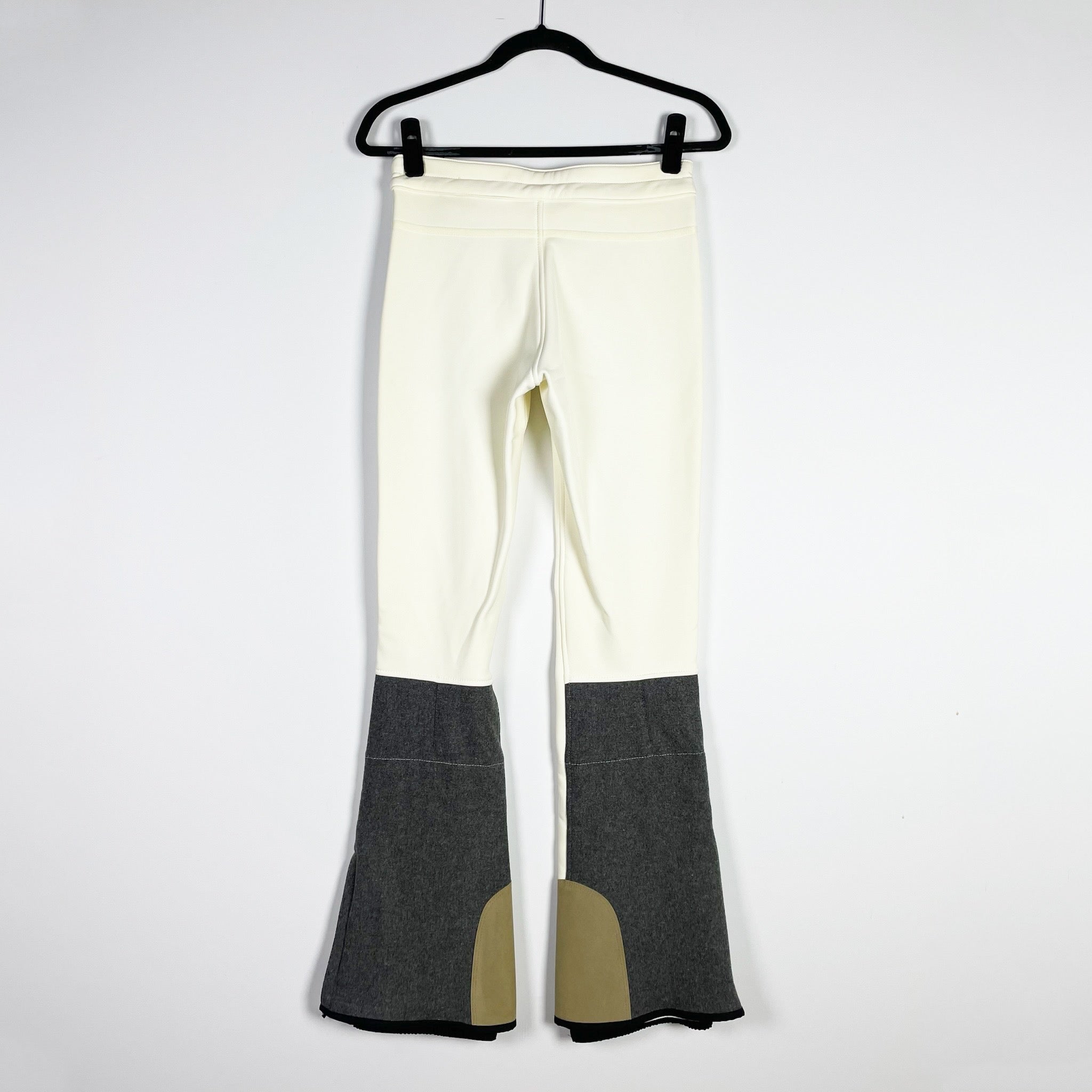 Frauenschuh Women's Flared Bell Bottom Ski Snowboard Athletic Pants White Ivory