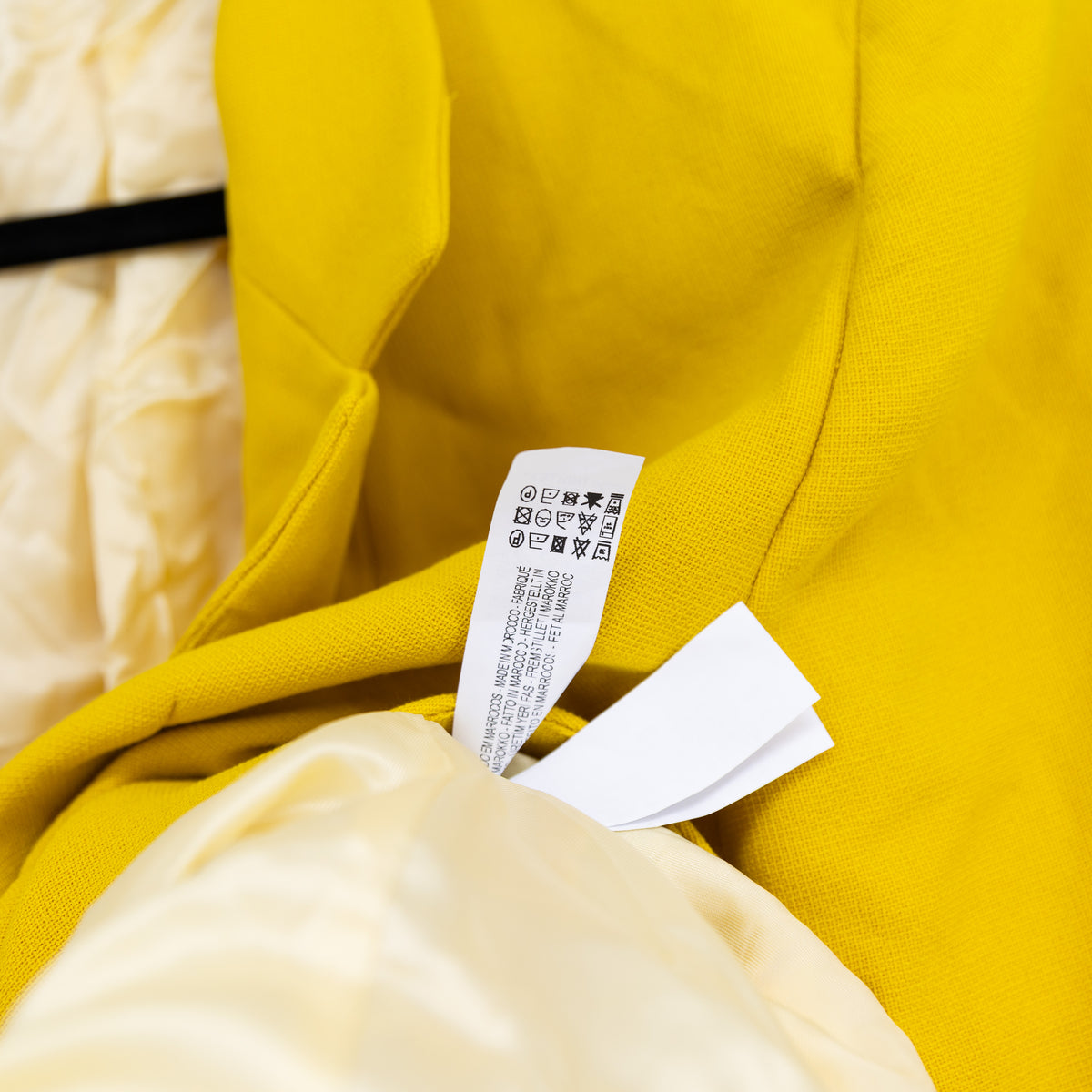 Zara Women's Asymmetrical One Button Blazer Jacket Suiting Solid Yellow XL