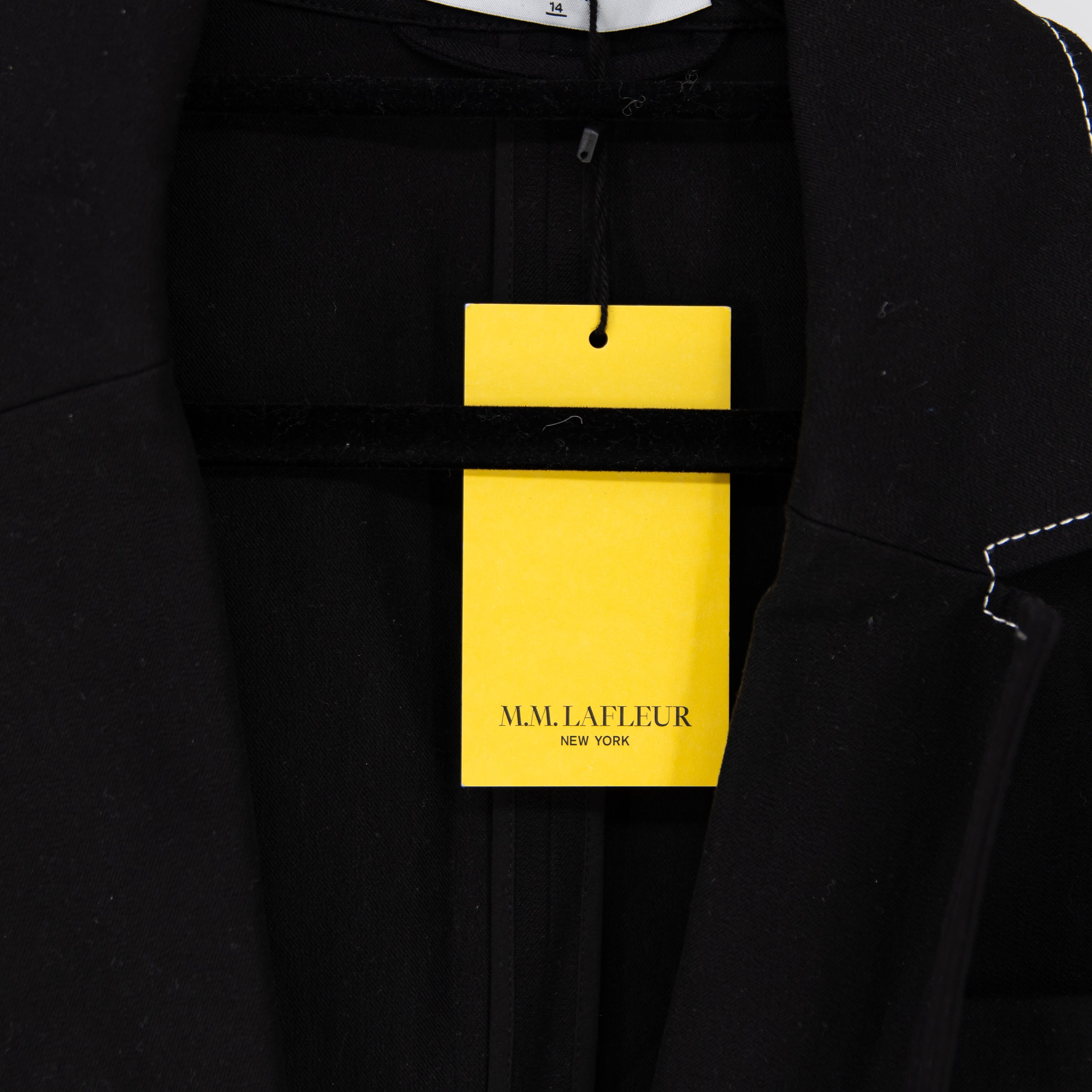 M.M. LaFleur Grenville Jacket Contrast Stitch Better Than Denim Blazer Jacket 14