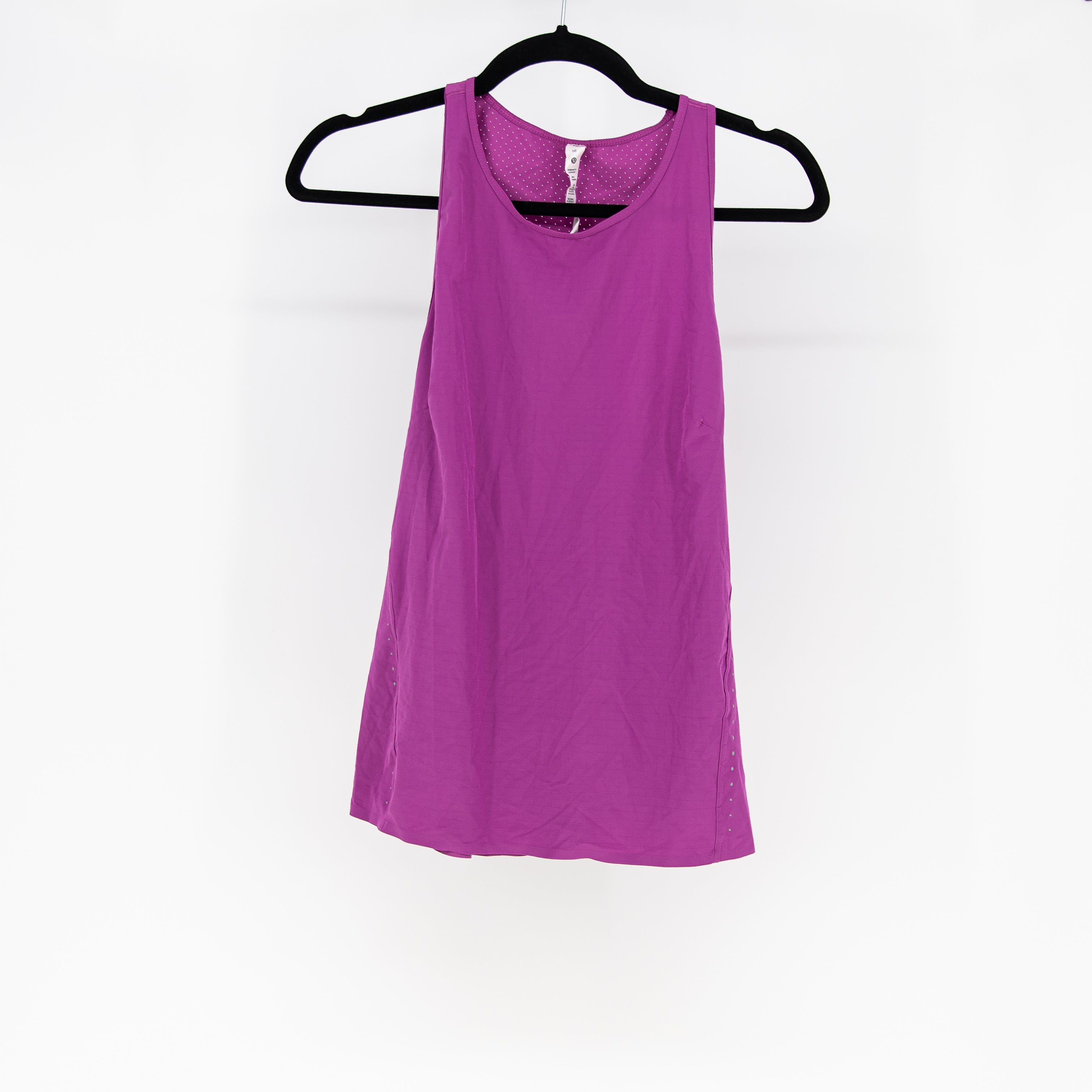 Lululemon Women's Lightweight Stretch Racerback Running Tank Top Vivid Plum 10
