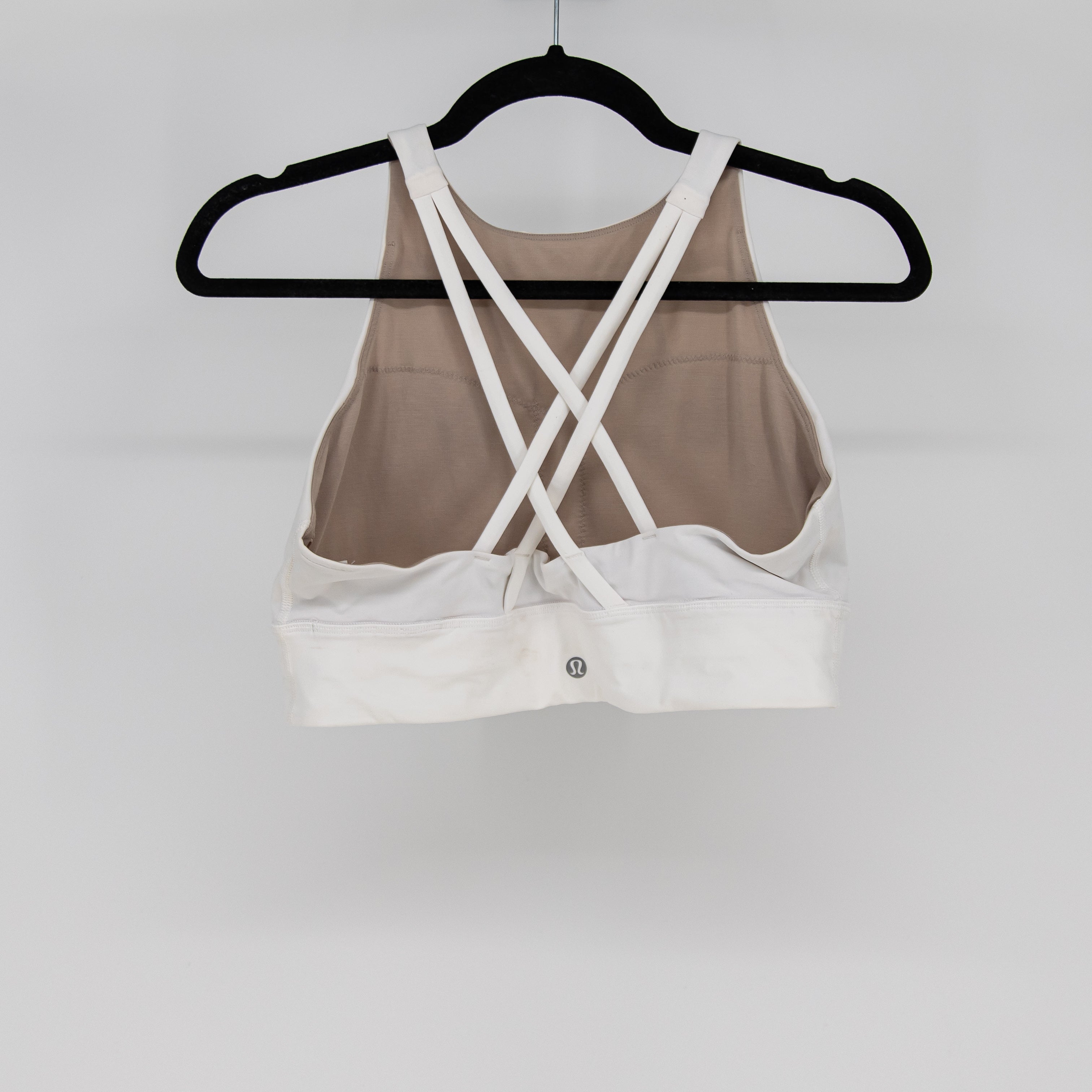 Lululemon Women's Energy High Neck Longline Sports Bra Ed Curtis Graphic Logo 12