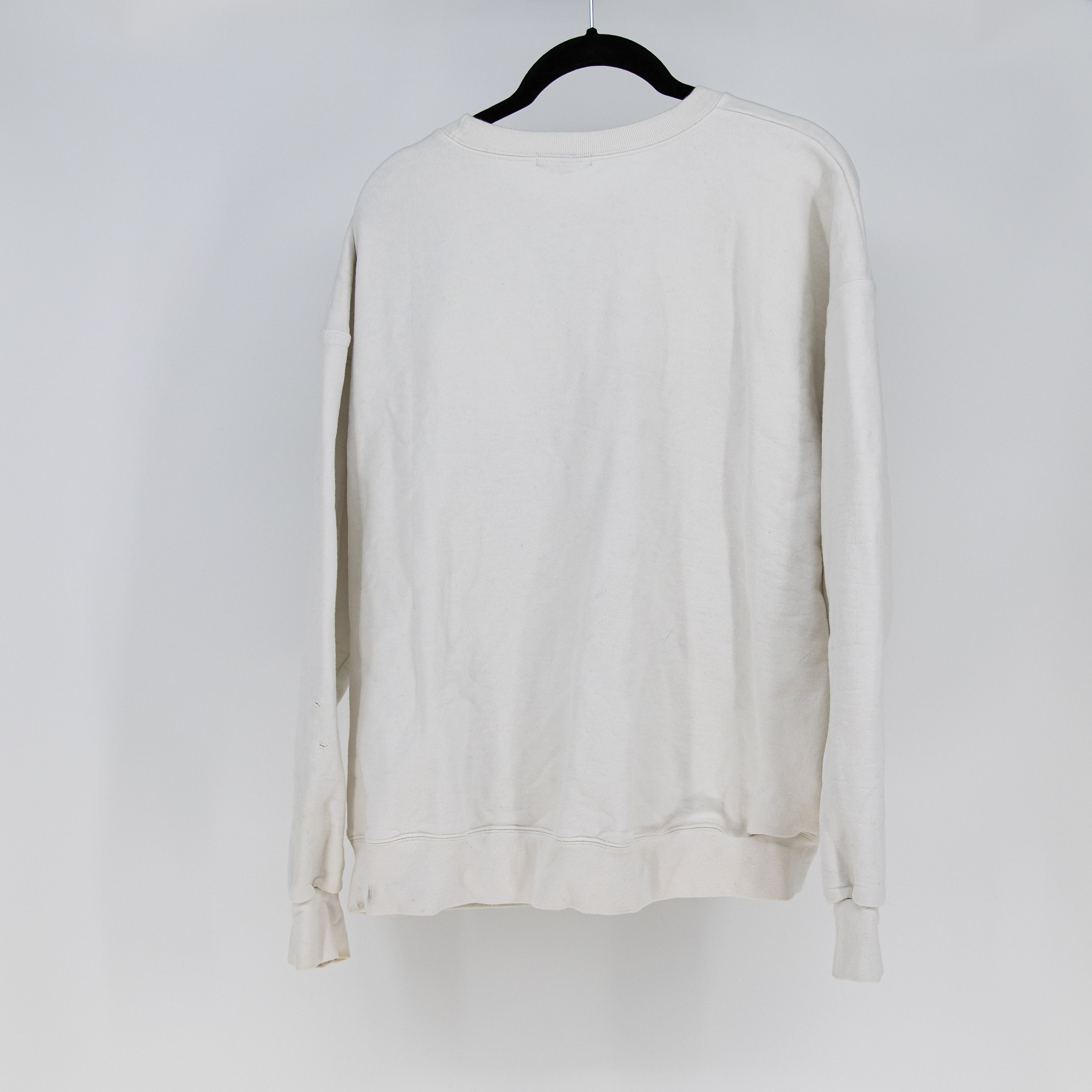The Bar Women's Cotton Fleece Lined Crew Neck Pullover Sweatshirt Sweater Large