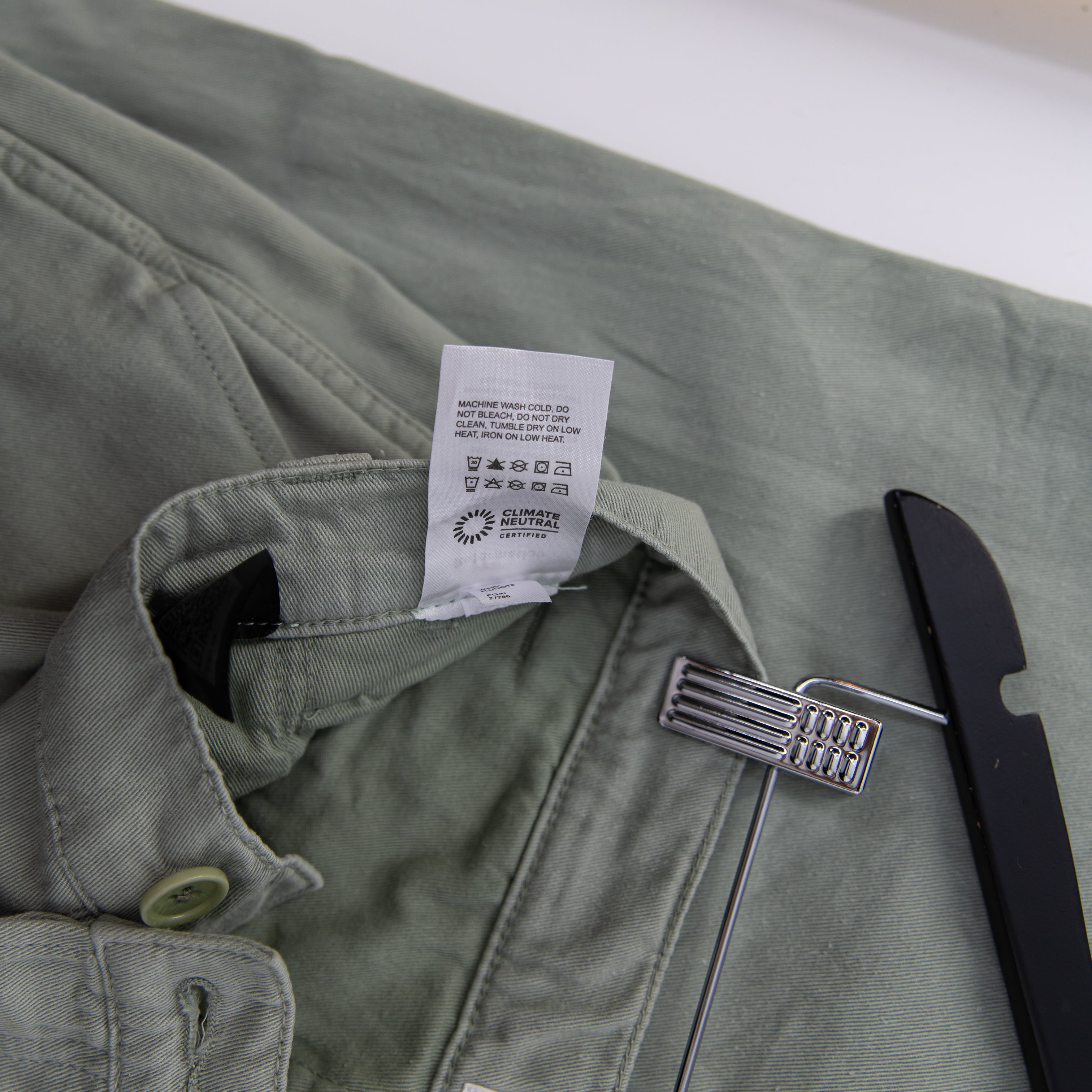 Reformation Jeans Women's Cotton Mid Rise Straight Leg Pants Sage Green 26