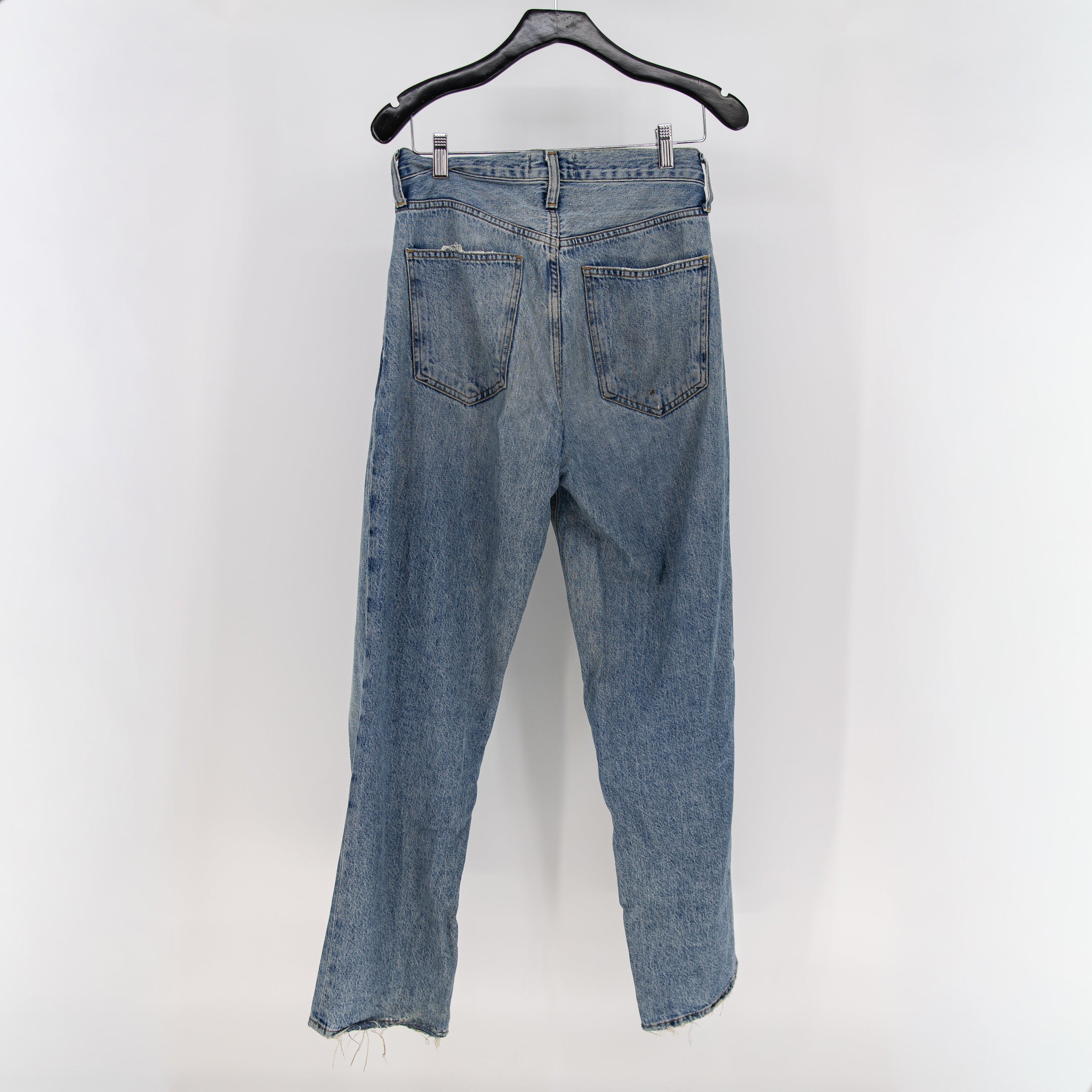 Agolde Women's Criss Cross Cotton Straight Leg Denim Jeans 25
