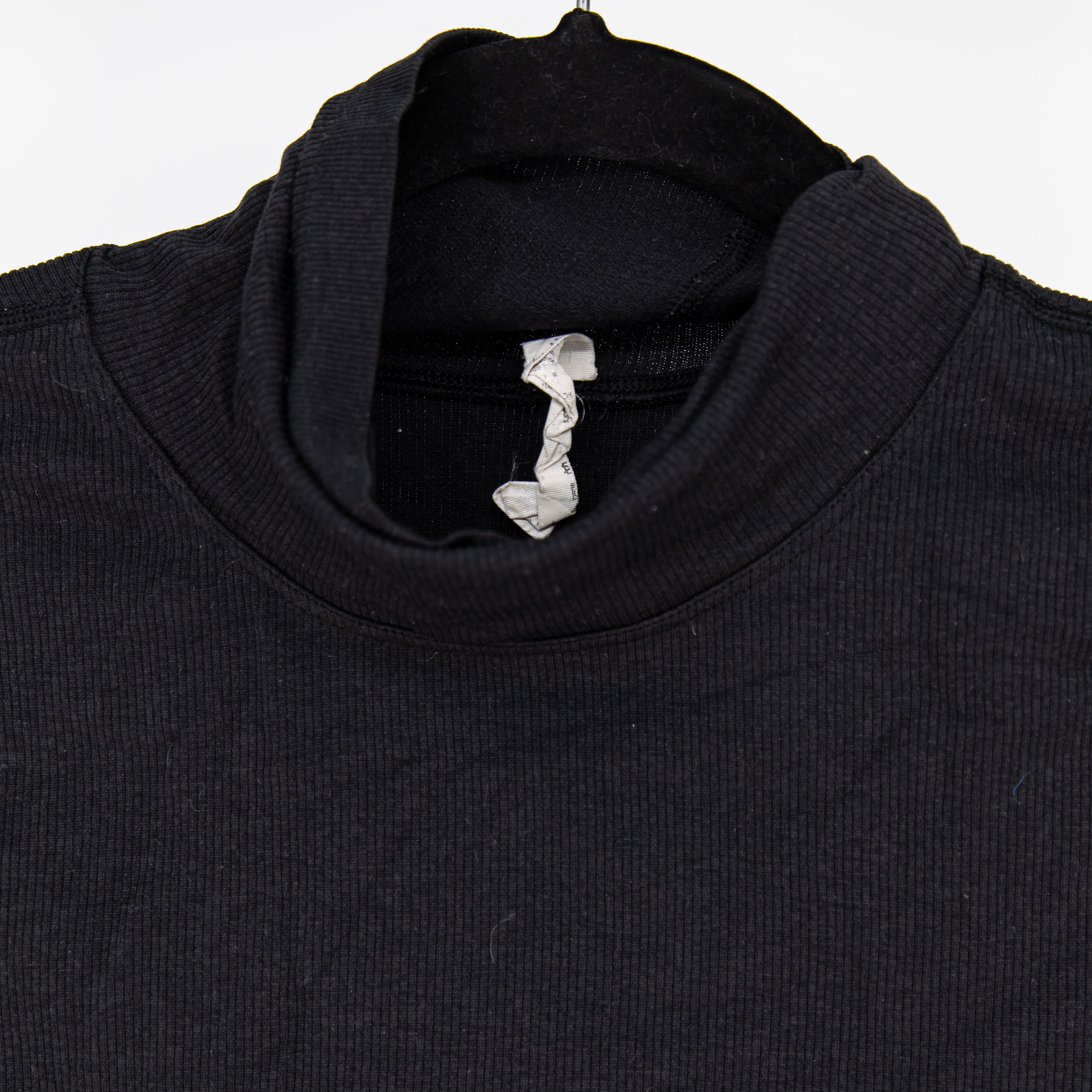 Lululemon Women's Ribbed Merino Wool Blend Turtleneck Long Sleeve Sweater Black