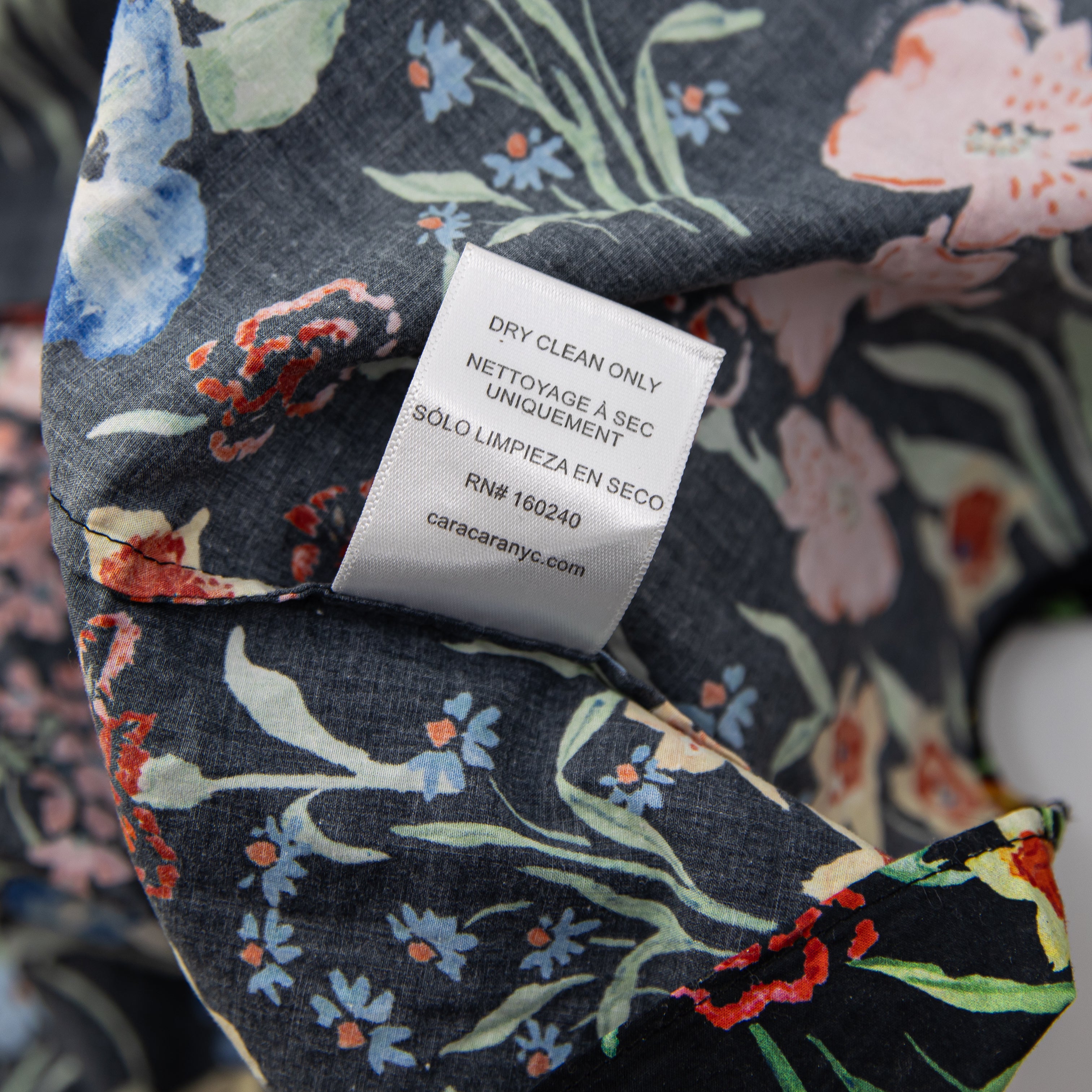 Cara Cara Mimi Cotton Poplin Floral Flower Print Pattern Midi Dress Small