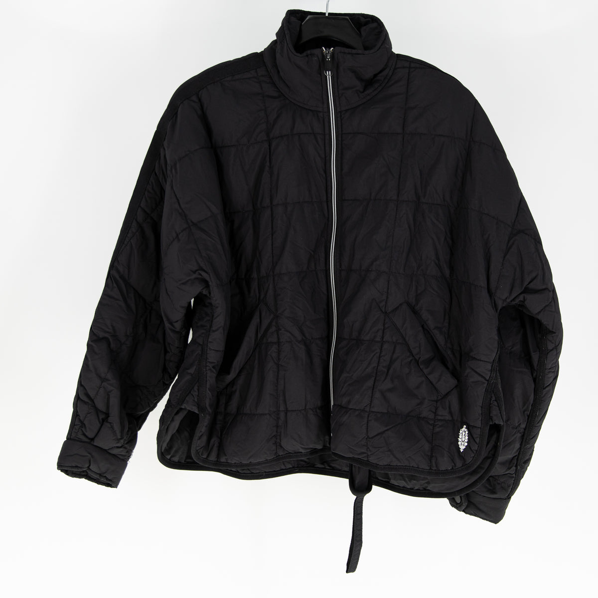 Free People x FP Movement Pippa Packable Puffer Quilted Full Zip Jacket Black XS