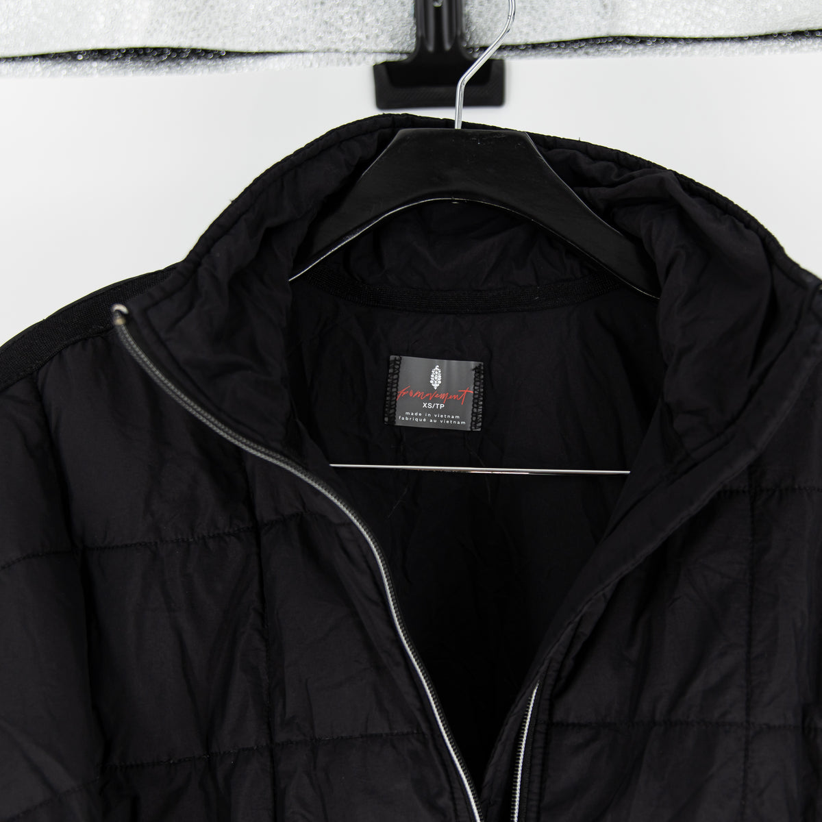 Free People x FP Movement Pippa Packable Puffer Quilted Full Zip Jacket Black XS
