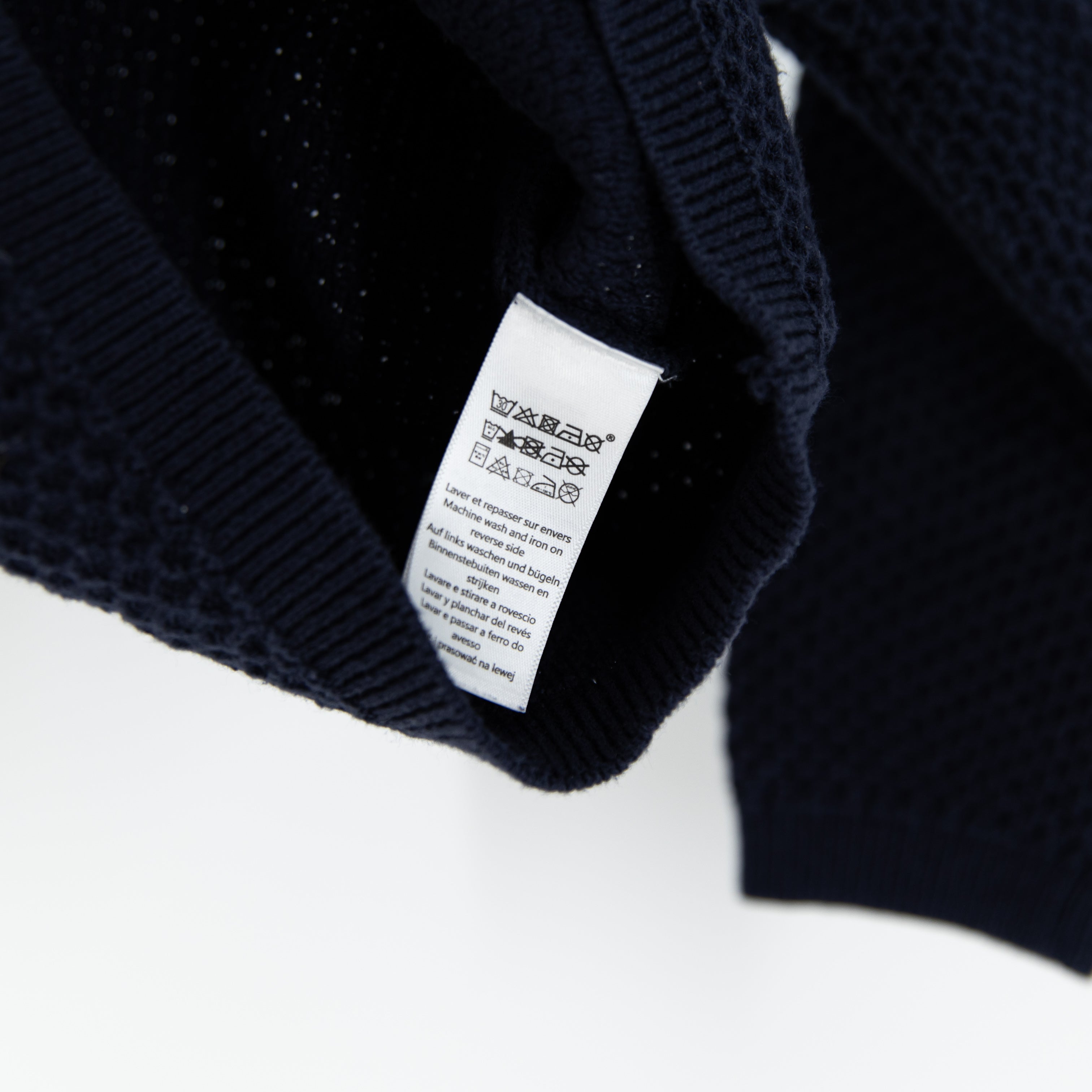 Petit Bateau Children's 100% Cotton Knit Crew Neck Cardigan Sweater Blue 4