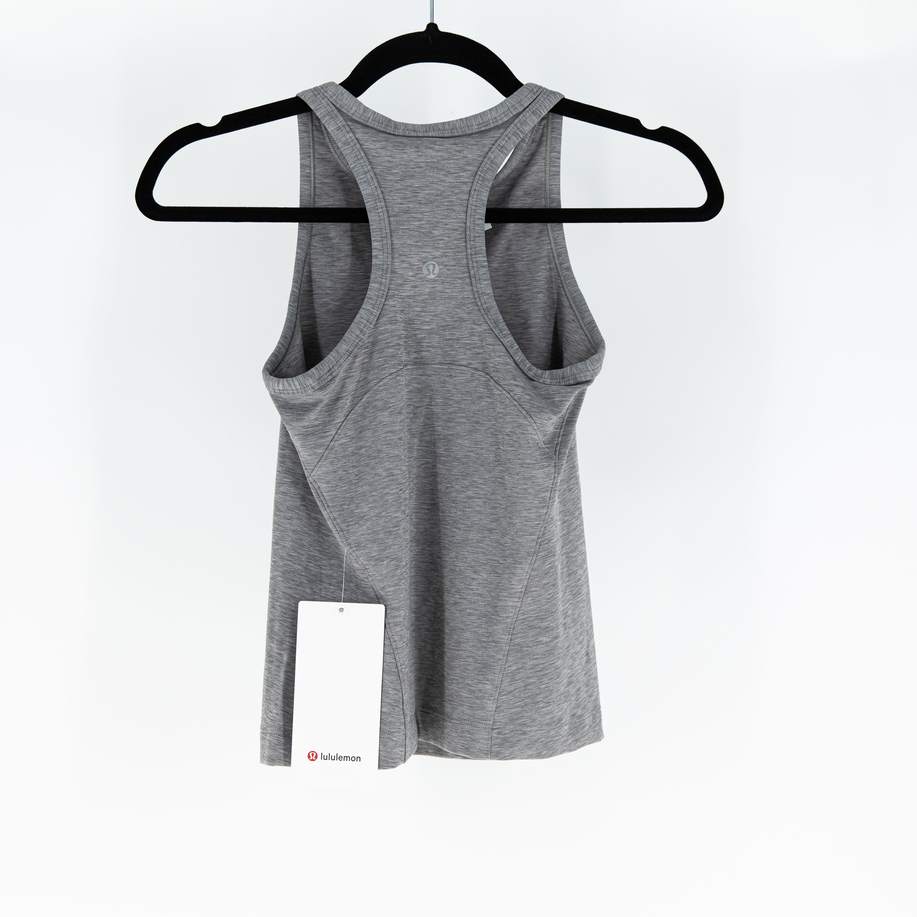 NEW Lululemon Align Waist Length Racerback Tank Top Heathered Core Medium Grey 4