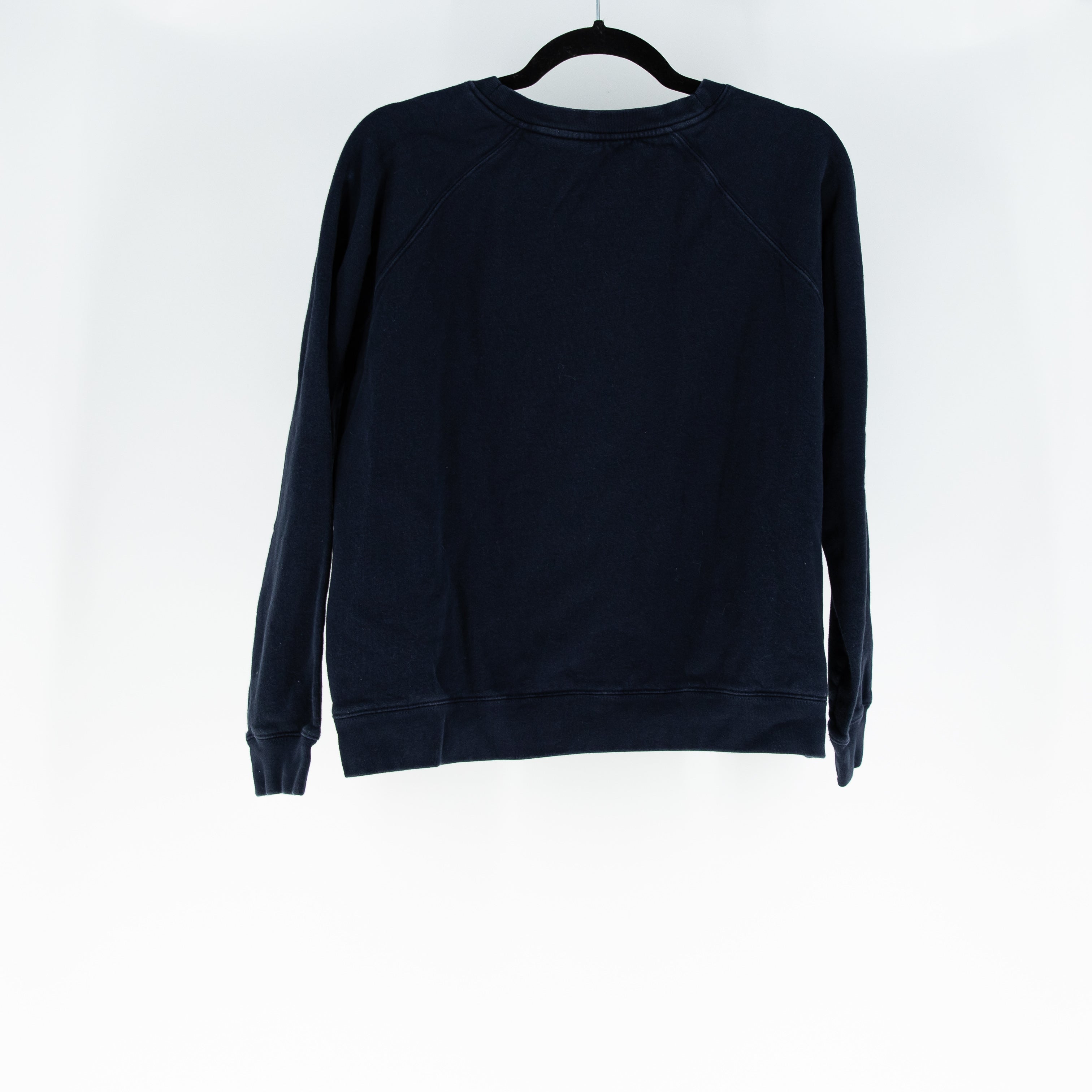 Sezane Amour Graphic Print Cotton Fleece Lined Crew Neck Pullover Sweatshirt M