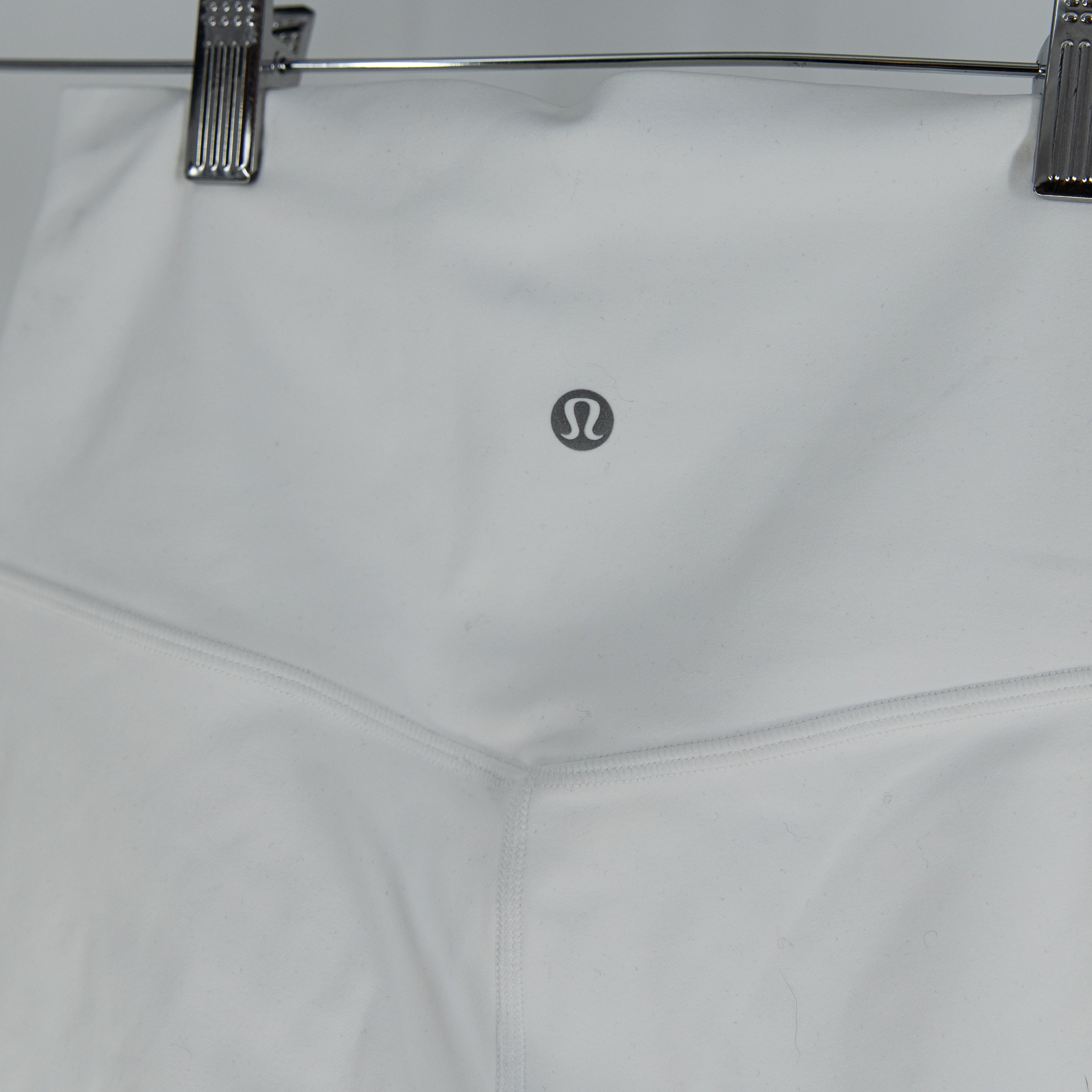 Lululemon Women's Align High Rise Athletic Work Out Shorts Optic White 4