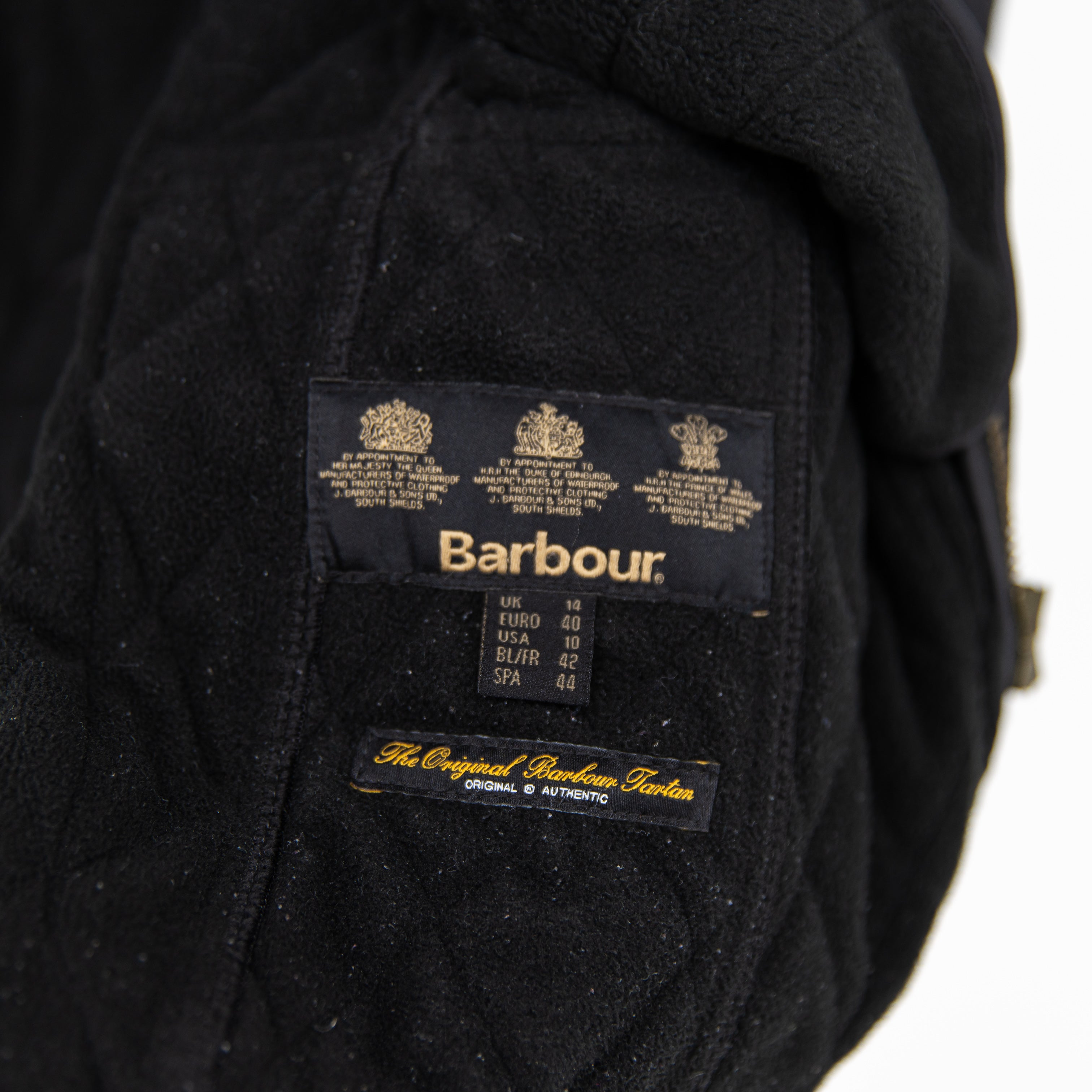 NEW Barbour Women's Beadnell Polar Quilt Fleece Lined Full Zp Jacket Black 10