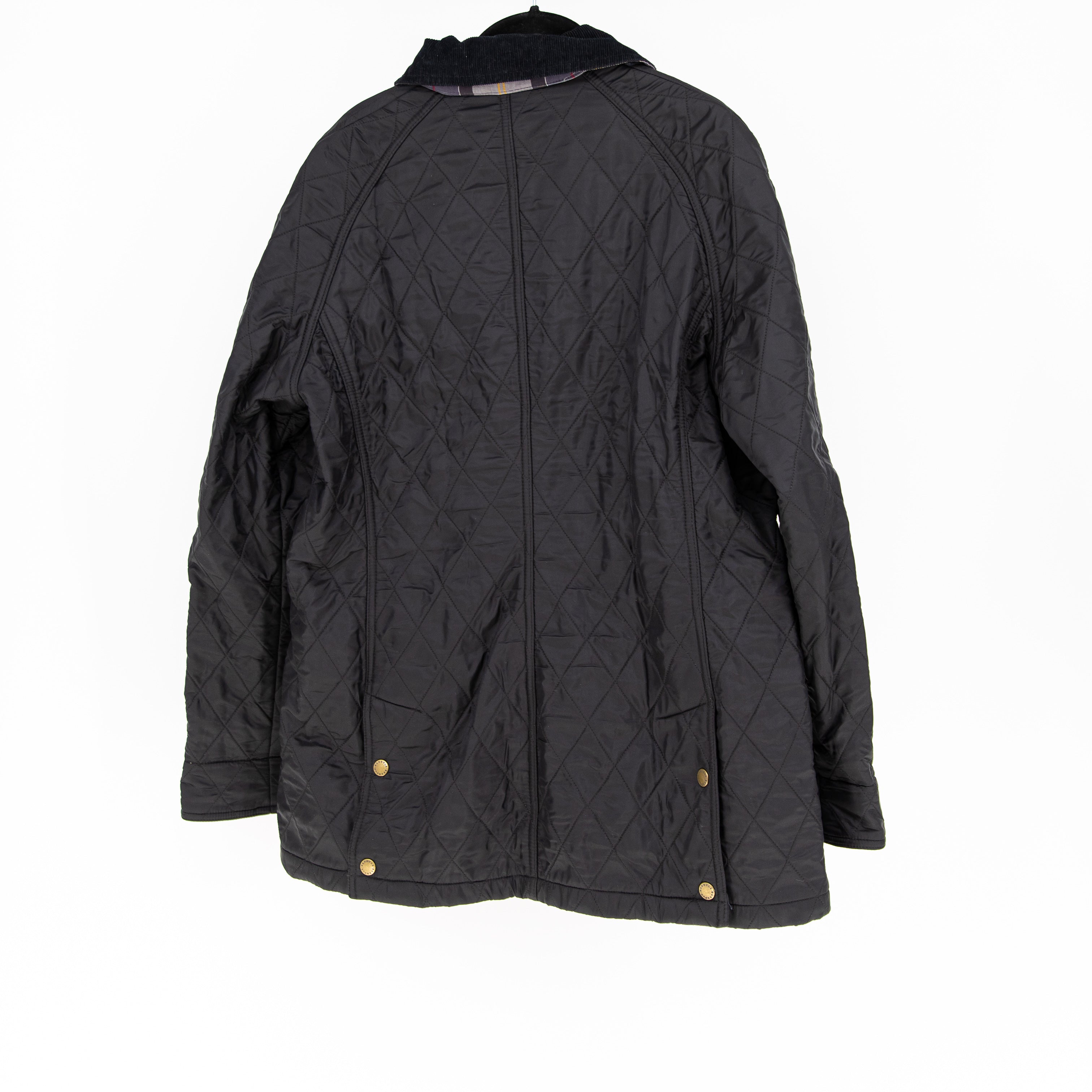 NEW Barbour Women's Beadnell Polar Quilt Fleece Lined Full Zp Jacket Black 10