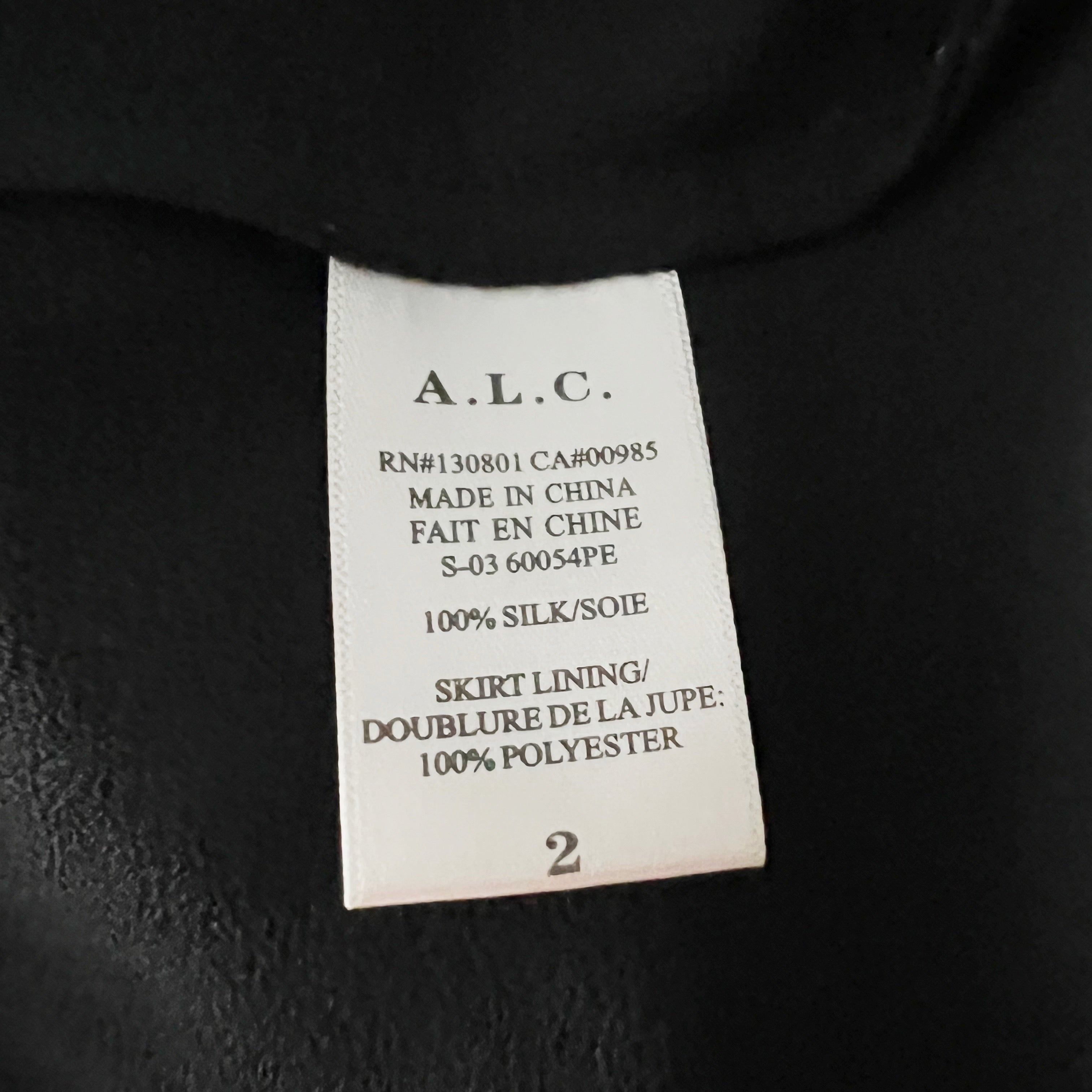 A.L.C. Silk Chiffon Red Blue Floral Flower Print Pattern Tie Waist Mini Dress 2