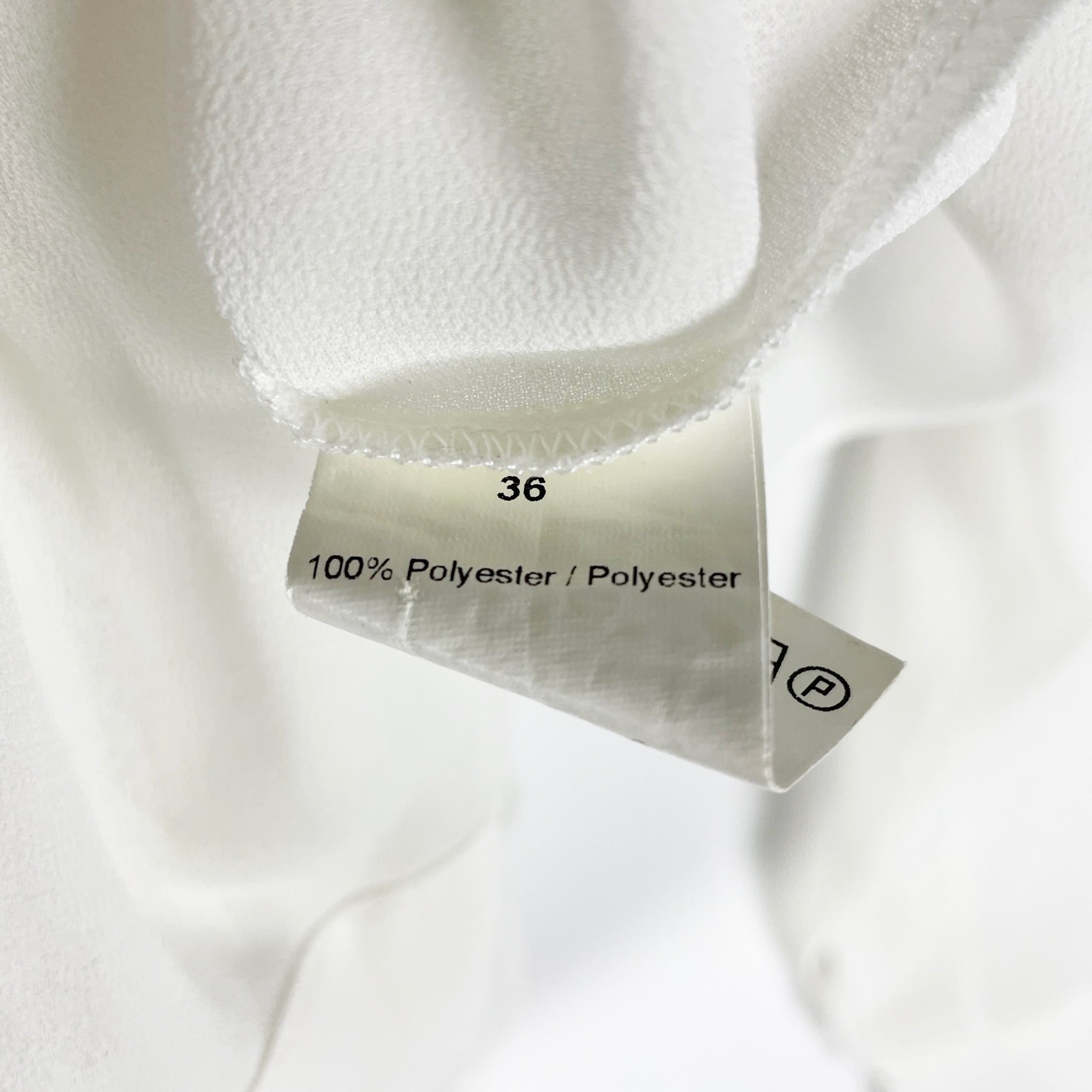 SONIA Sonia Rykiel Chiffon Semi Sher Collared Long Sleeve Blouse Shirt Top White
