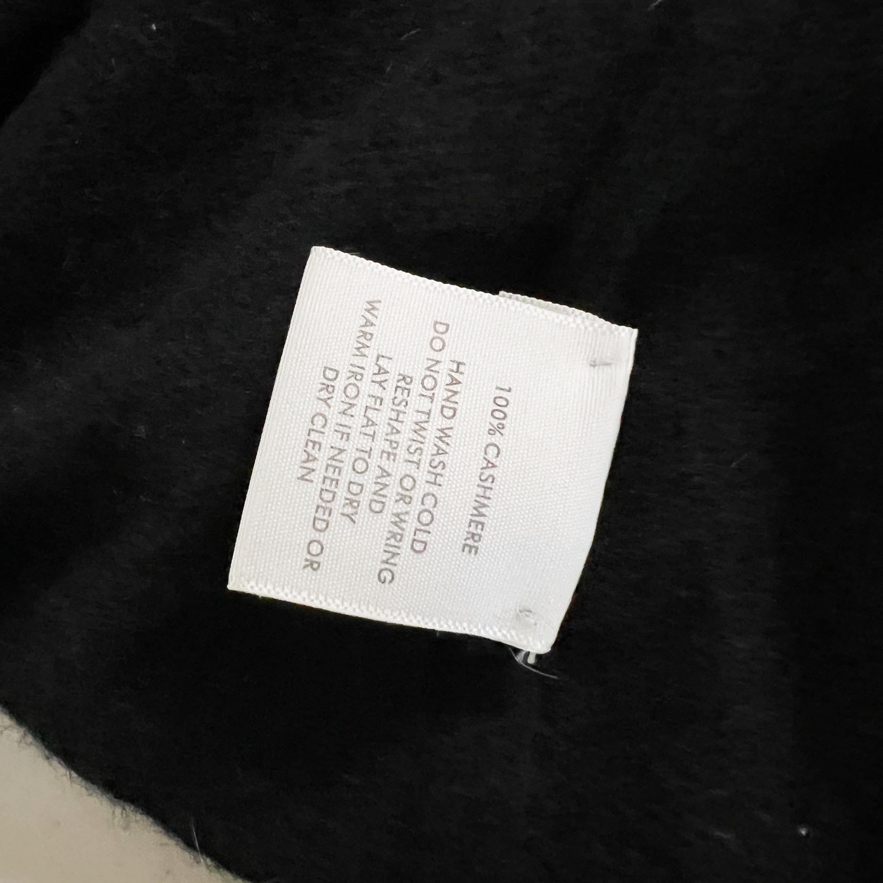 White + Warren Essentials Trapeze 100% Cashmere Knit Cardigan Sweater Black S