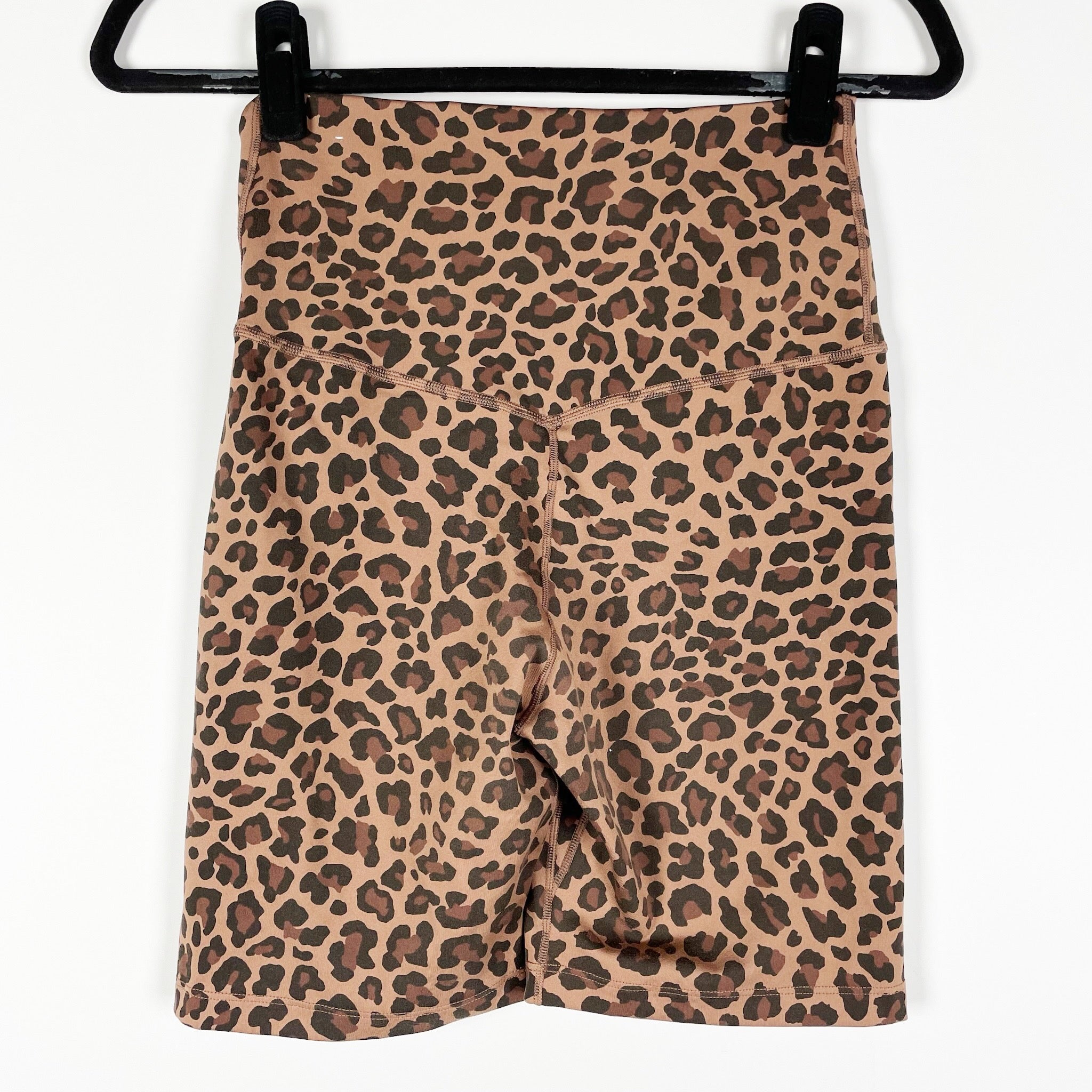 Nike Women's Dri-Fit Cheetah Leopard Animal Print Pattern Bike Athletic Shorts S