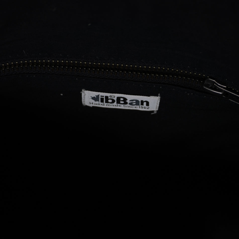 ibBan Genuine Calf Hair Fur Leather Trim Beaded Embellished Crossbody Purse Bag