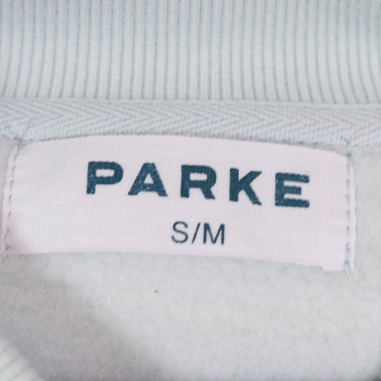 Parke Classic Mockneck Pullover Long Sleeve Fleece Lined Sweater Arctic Blue