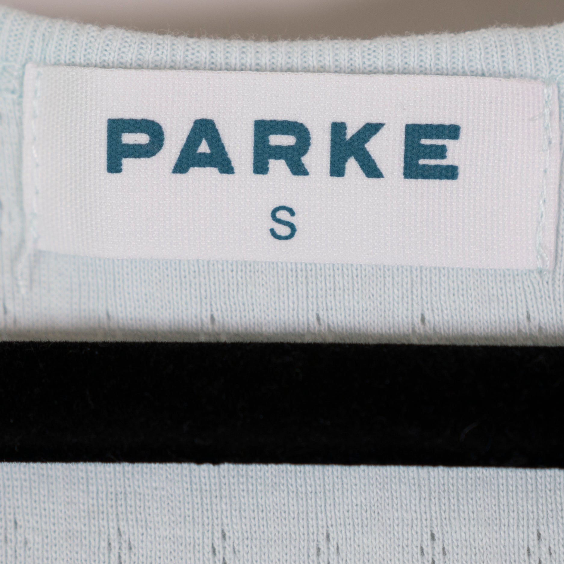 NEW Parke Pointelle Cotton Knit Thick Strap Scoop Neck Lounge Tank Top Pale Blue