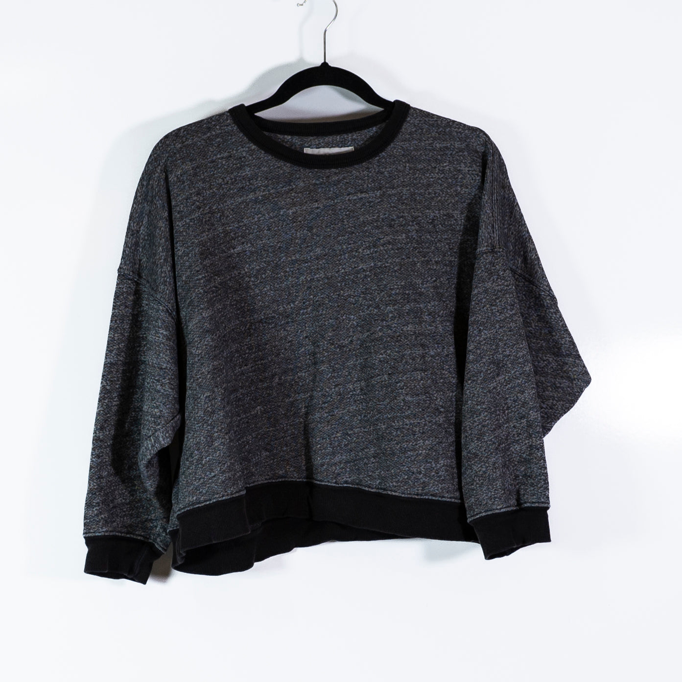 The Great Women's Cotton Blend Crew Neck Pullover Boxy Fit Sweatshirt Sweater
