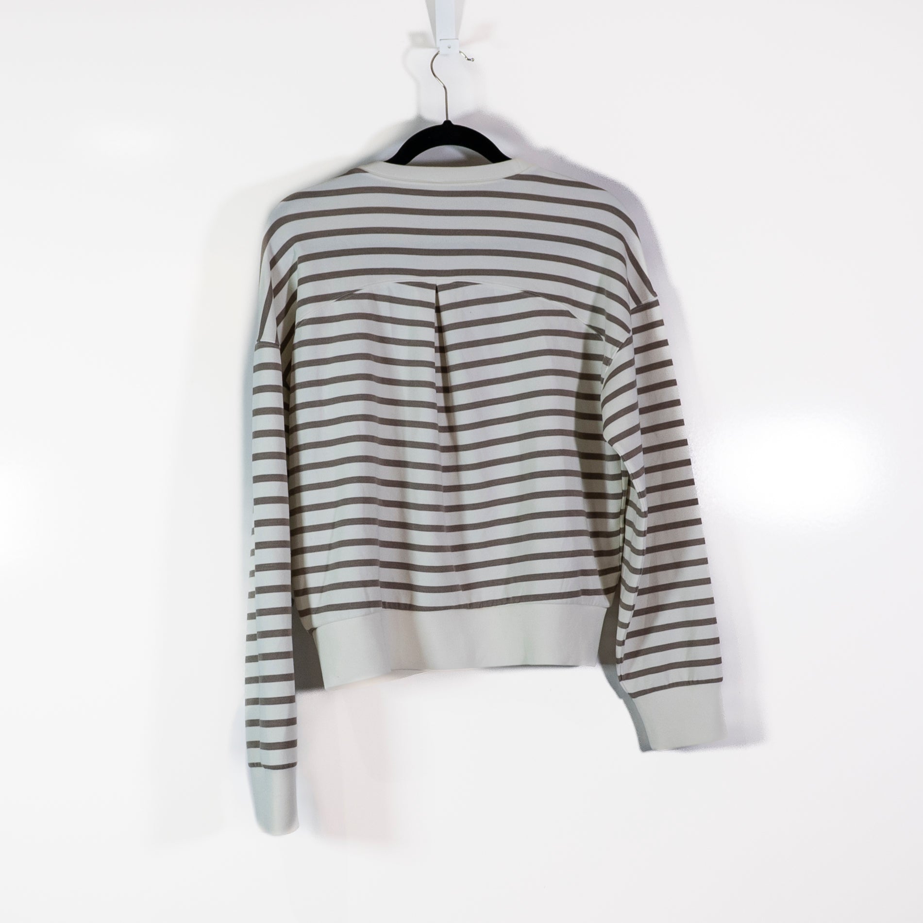 Spanx Women's AirEssentials Crew Neck Long Sleeve Pullover Sweatshirt Beige S