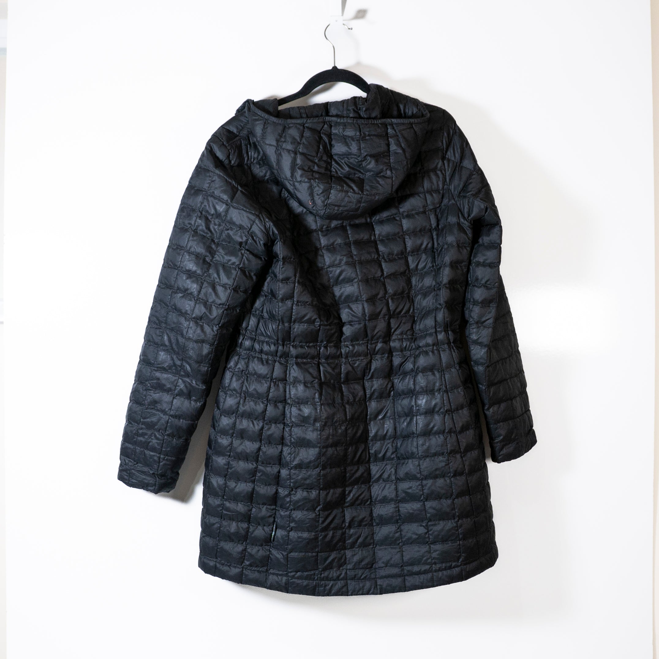 The North Face Women's ThermoBall Eco Parka Quilted Full Zip Hooded Jacket Black