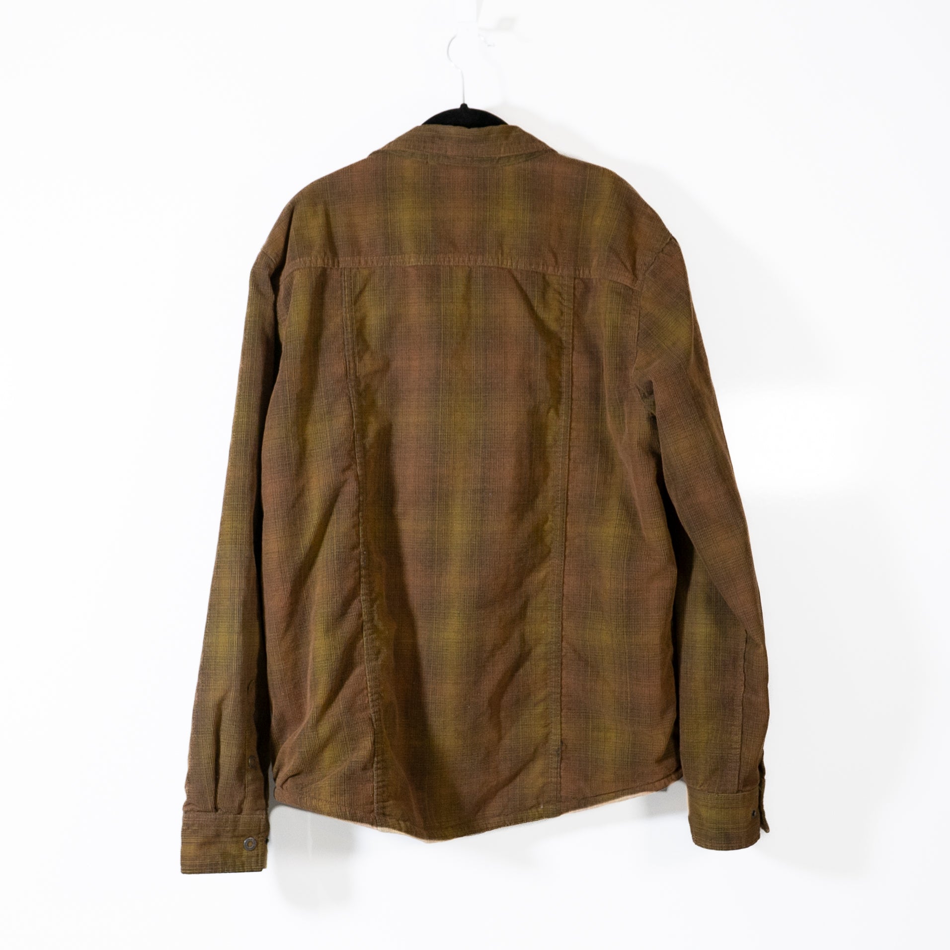 Prana Men's Gomez Corduroy Velvet Velour Snap Button Fleece Lined Collar Jacket
