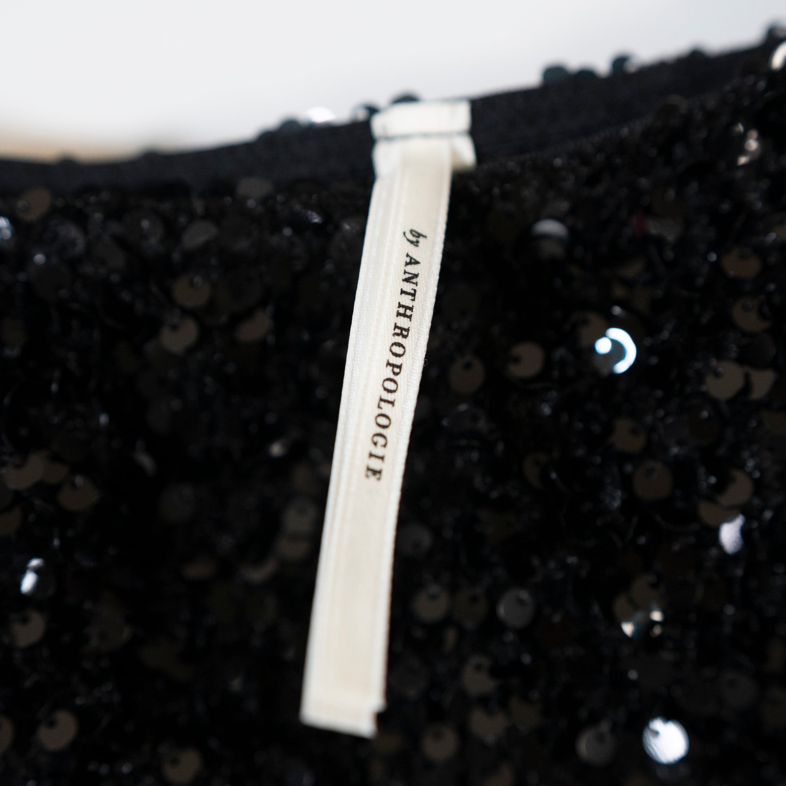 NEW Anthropologie Sequin Sparkle Velvet Velour Embellished Mini Hot Shorts Black