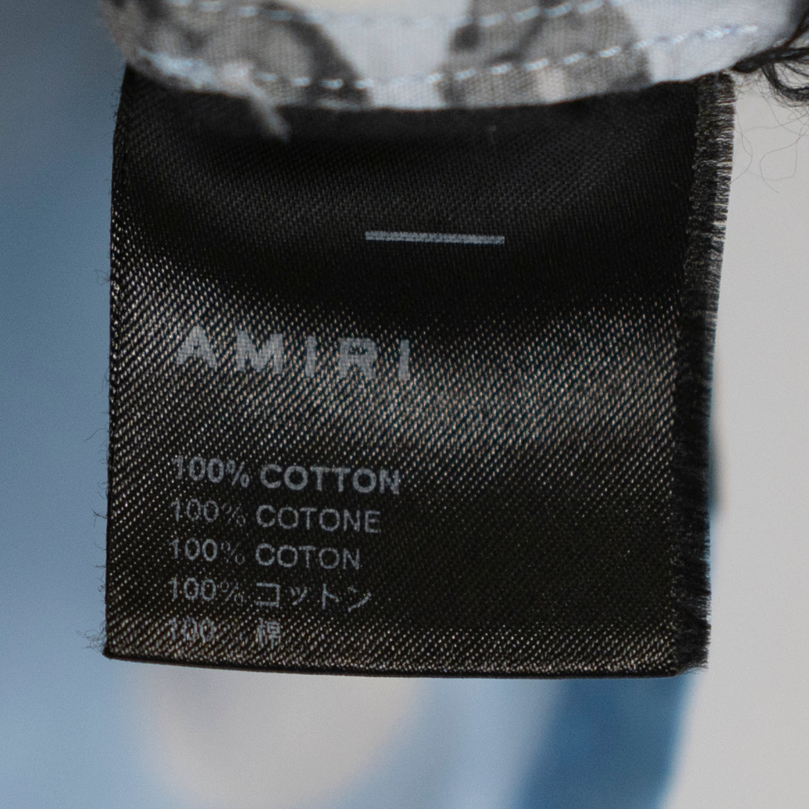 Amiri Kid's Boy's Cotton Poplin Collared Button Down Shirt Panther Print Pattern