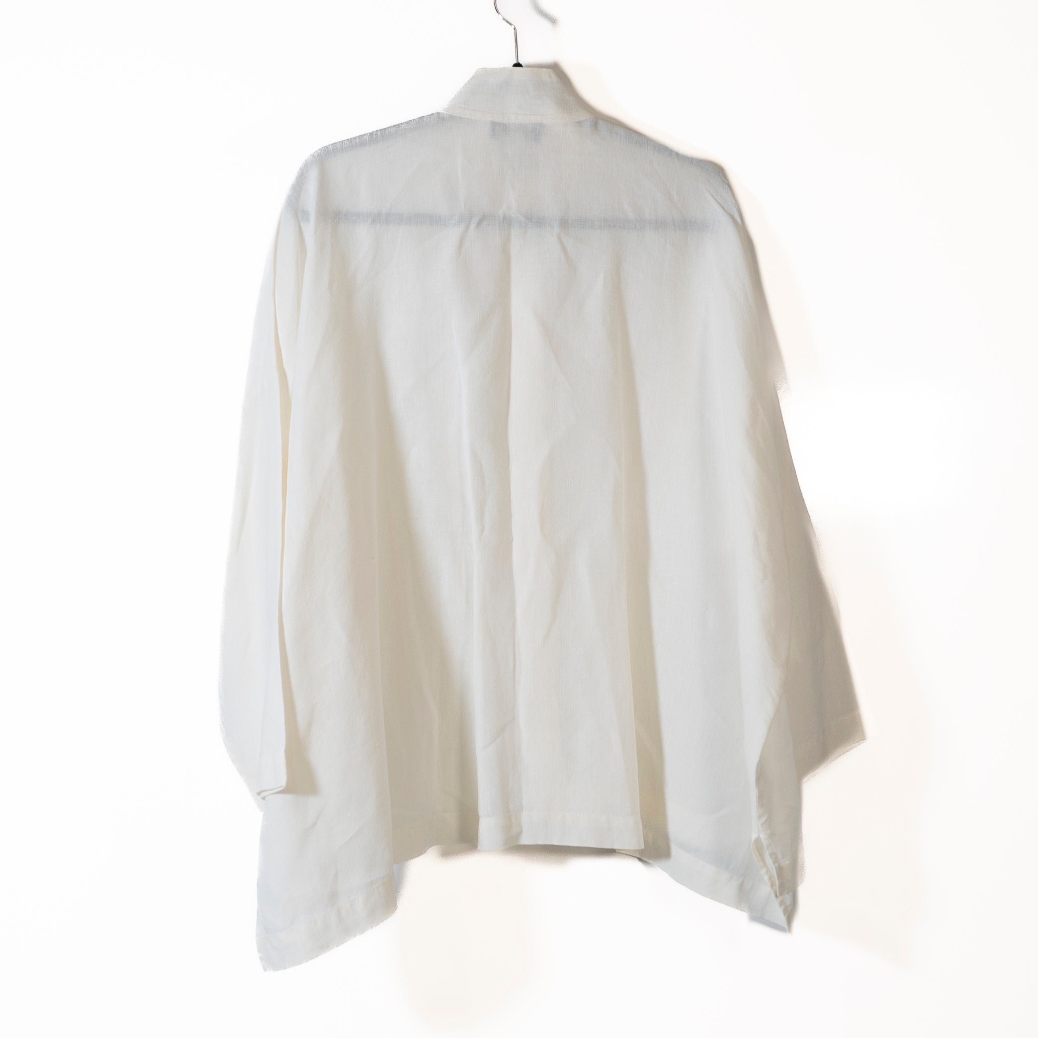 Eskandar Women's 100% Linen Woven Lightweight Button Down Long Sleeve Blouse 1