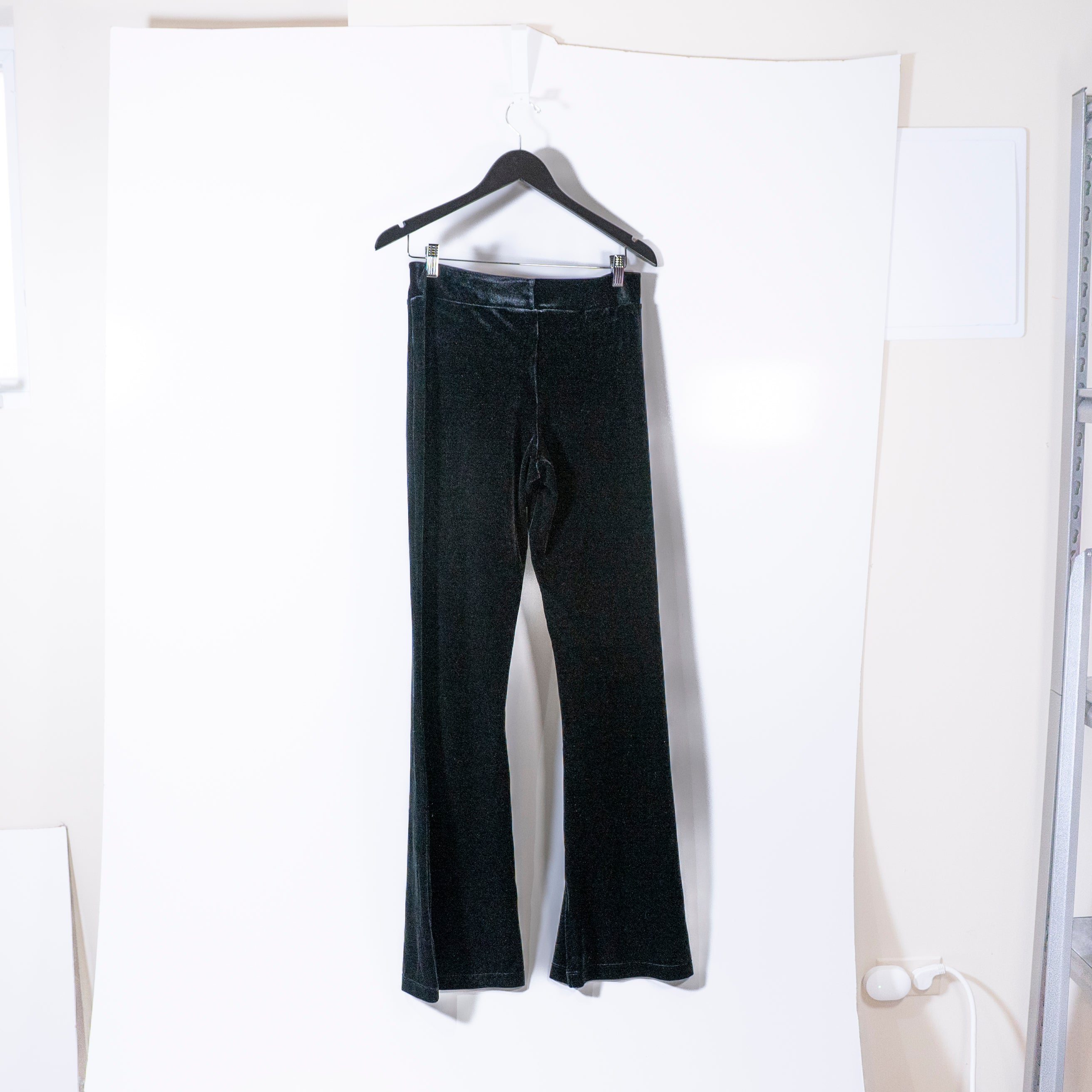 NEW Commando Velvet Velour Flare Bootcut Leggings Trousers Pants Black XL