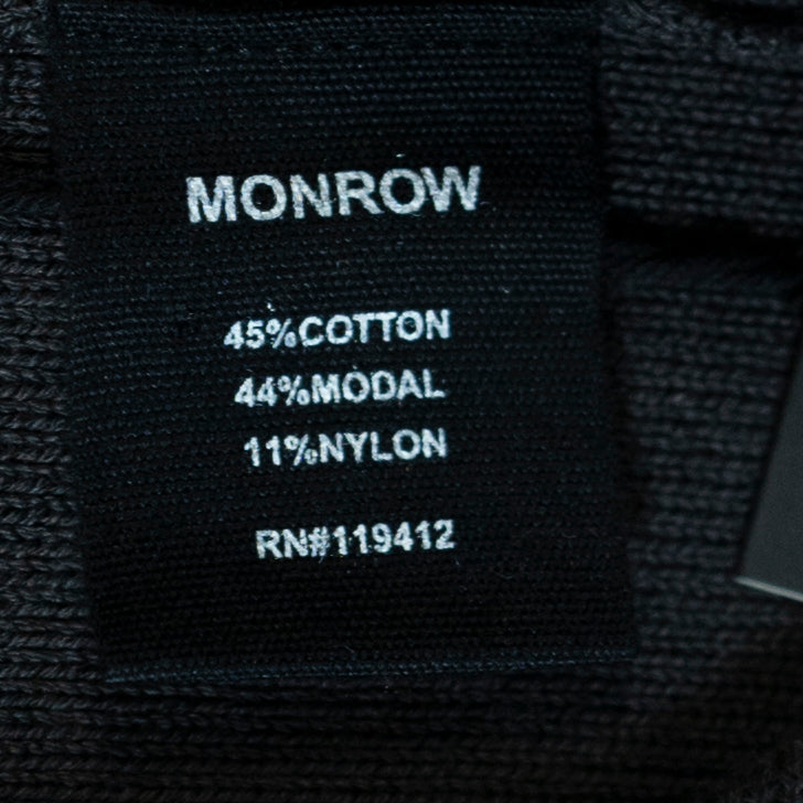 NEW Monrow Cotton Modal Sweater Knit Stretch Mid Rise Straight Leg Sweat Pants