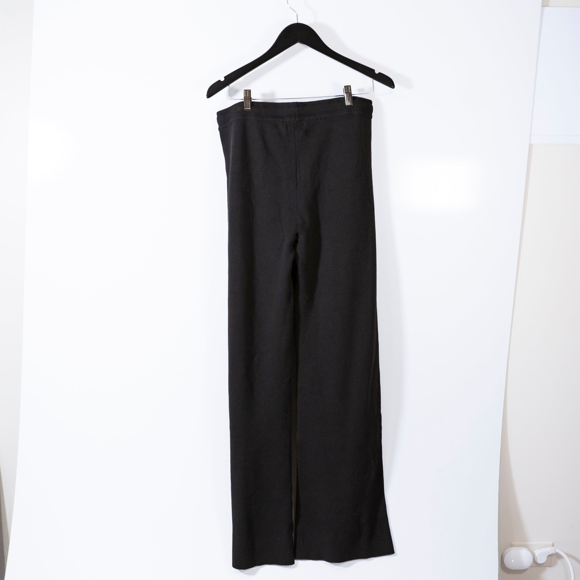 NEW Monrow Cotton Modal Sweater Knit Stretch Mid Rise Straight Leg Sweat Pants