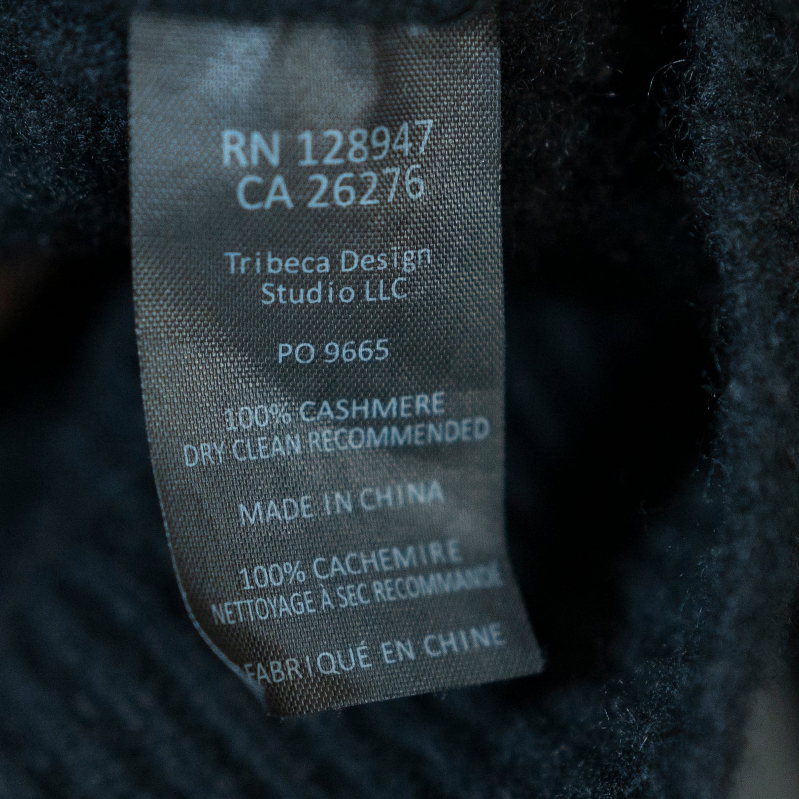 Nili Lotan Women's 100% Cashmere Knit Ribbed V Neck Pullover Sweater Black XL