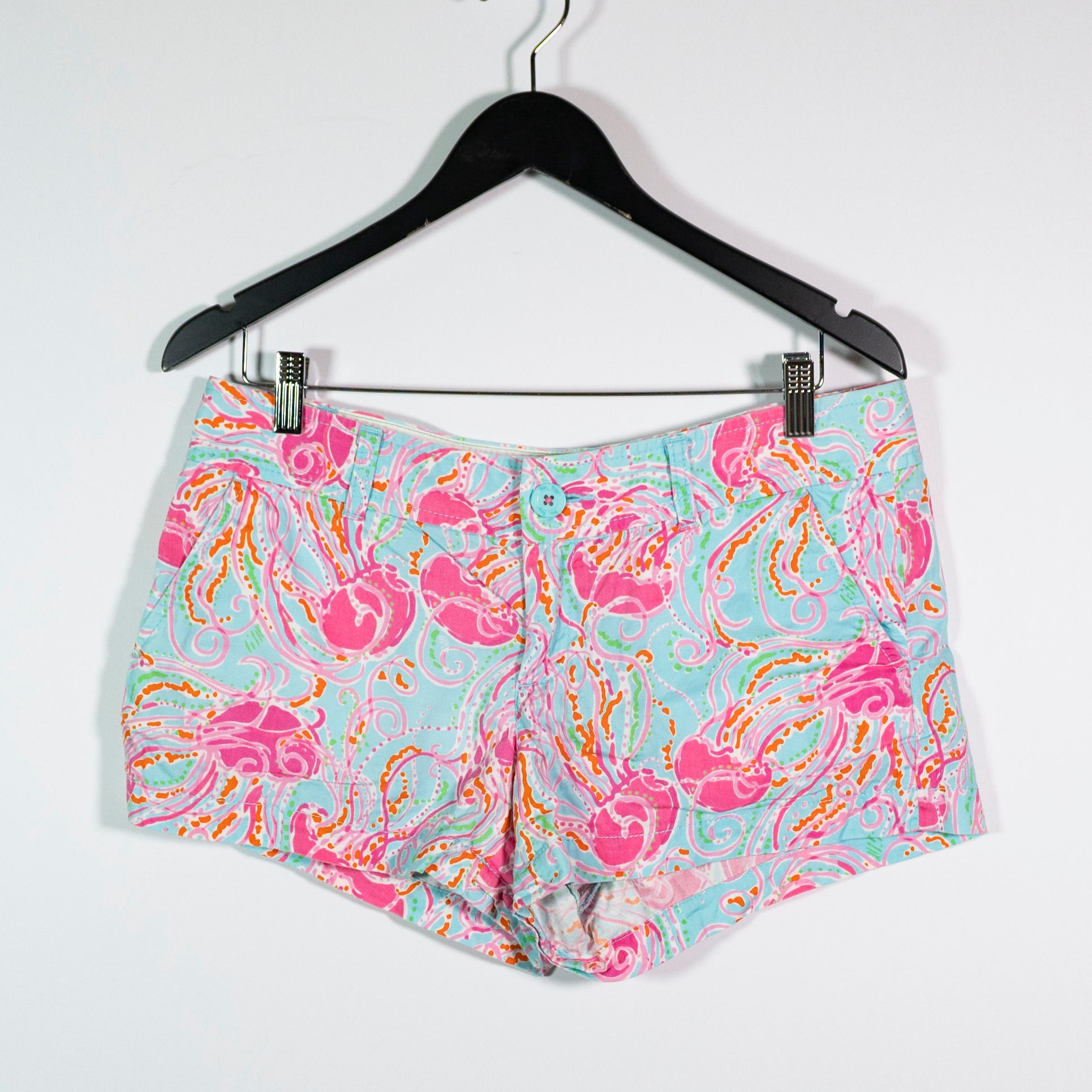 Lilly Pulitzer Women's The Walsh Short Cotton Jellies Be Jammin Print Pattern 8