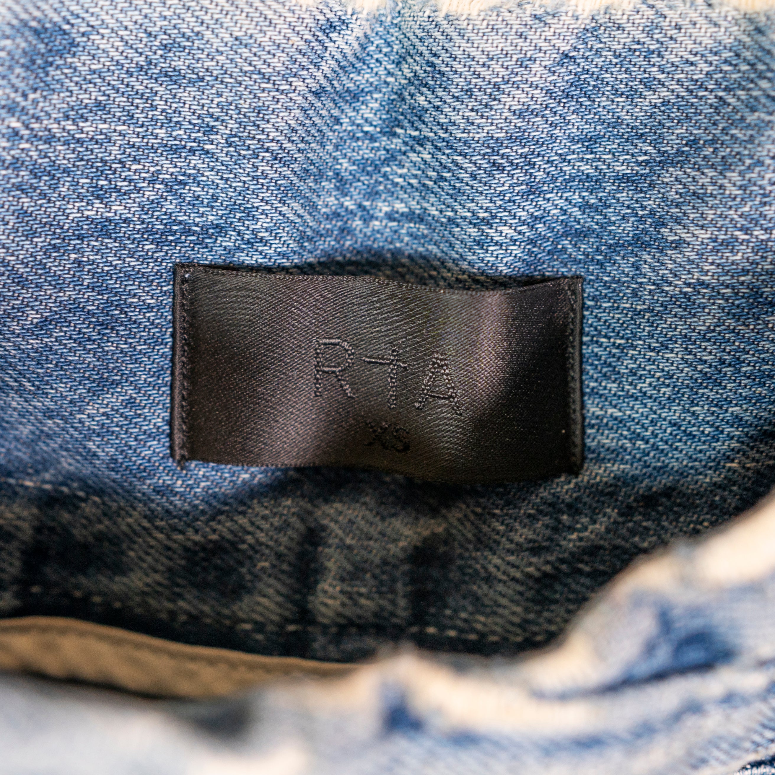 RTA Dallas Cotton Straight Leg Multi Pocket Cargo Denim Jeans Pants Blue XS