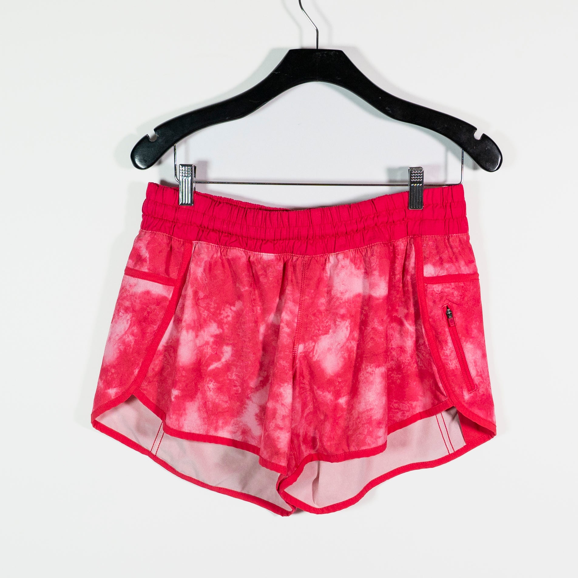 Lululemon Women's Tracker Athletic Short IV Tidal Trip Boom Juice Neon Pink 12