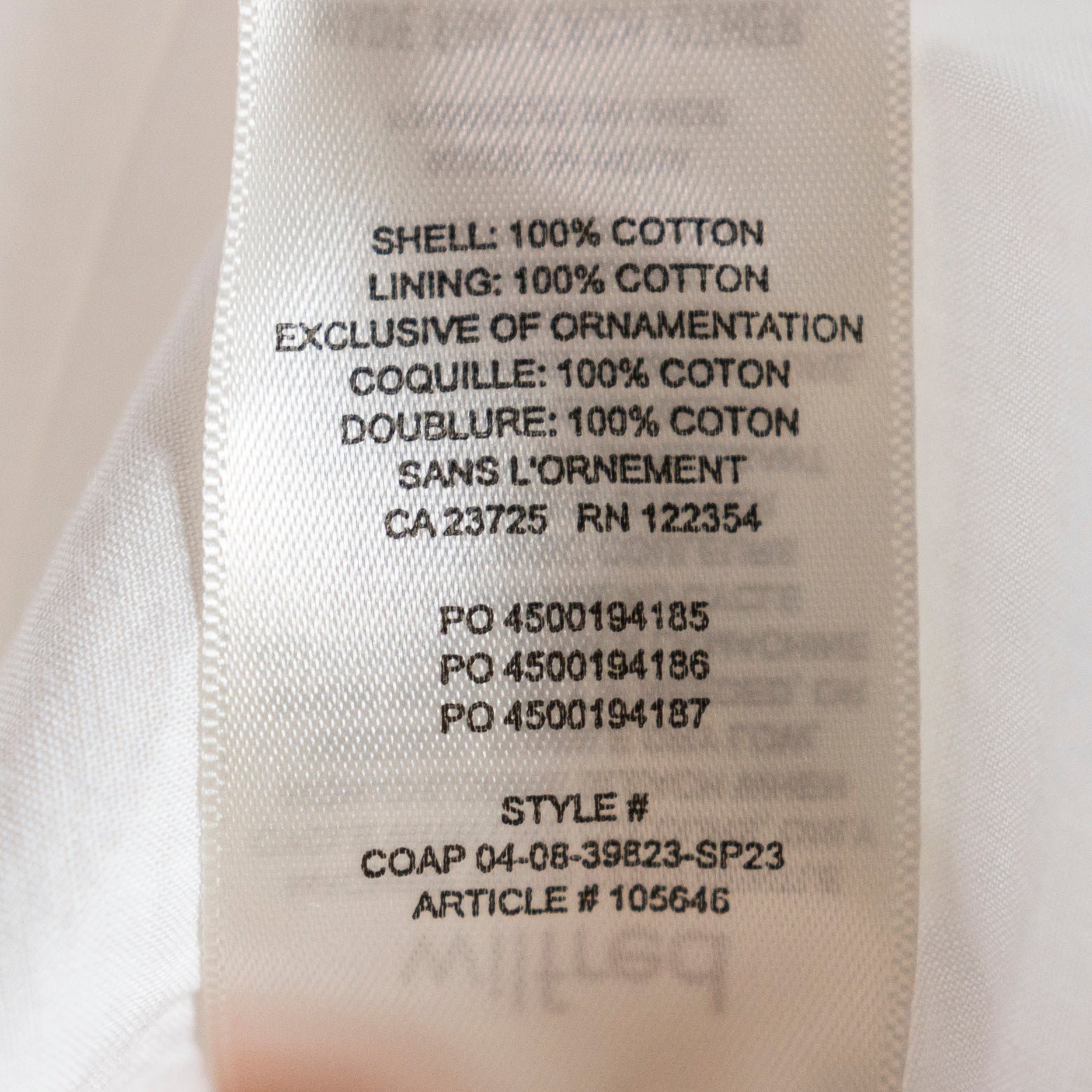 NEW Wilfred Aritzia Allegoria Cotton Poplin Smocked Puff Short Sleeve Midi Dress