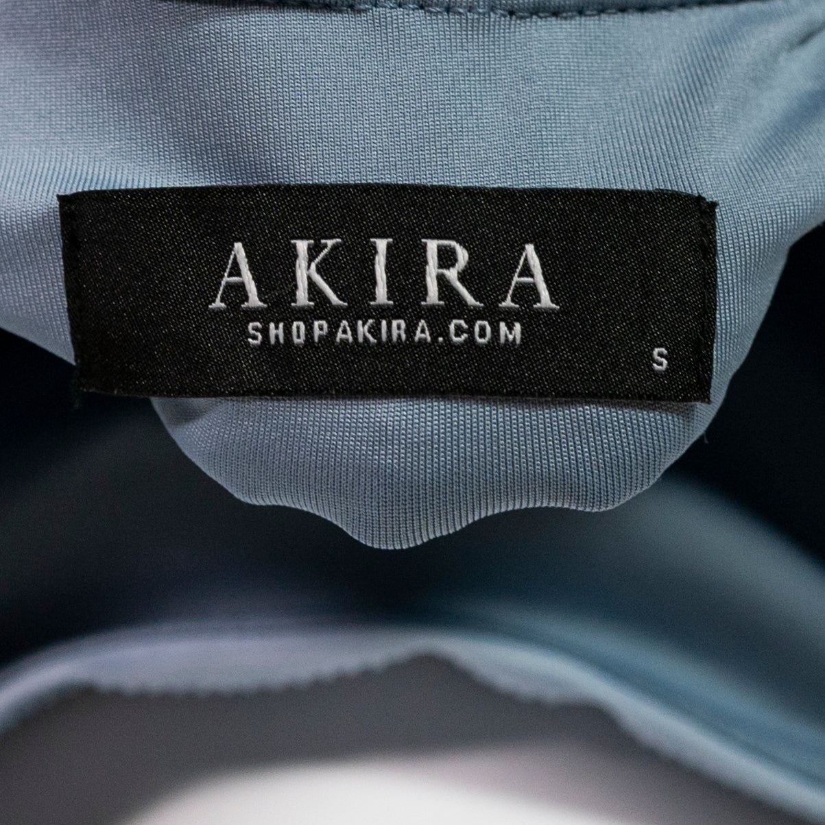 Akira Under The Sea Crystal Jewel Rhinestone Blue Ombre Bodycon Midi Dress Small