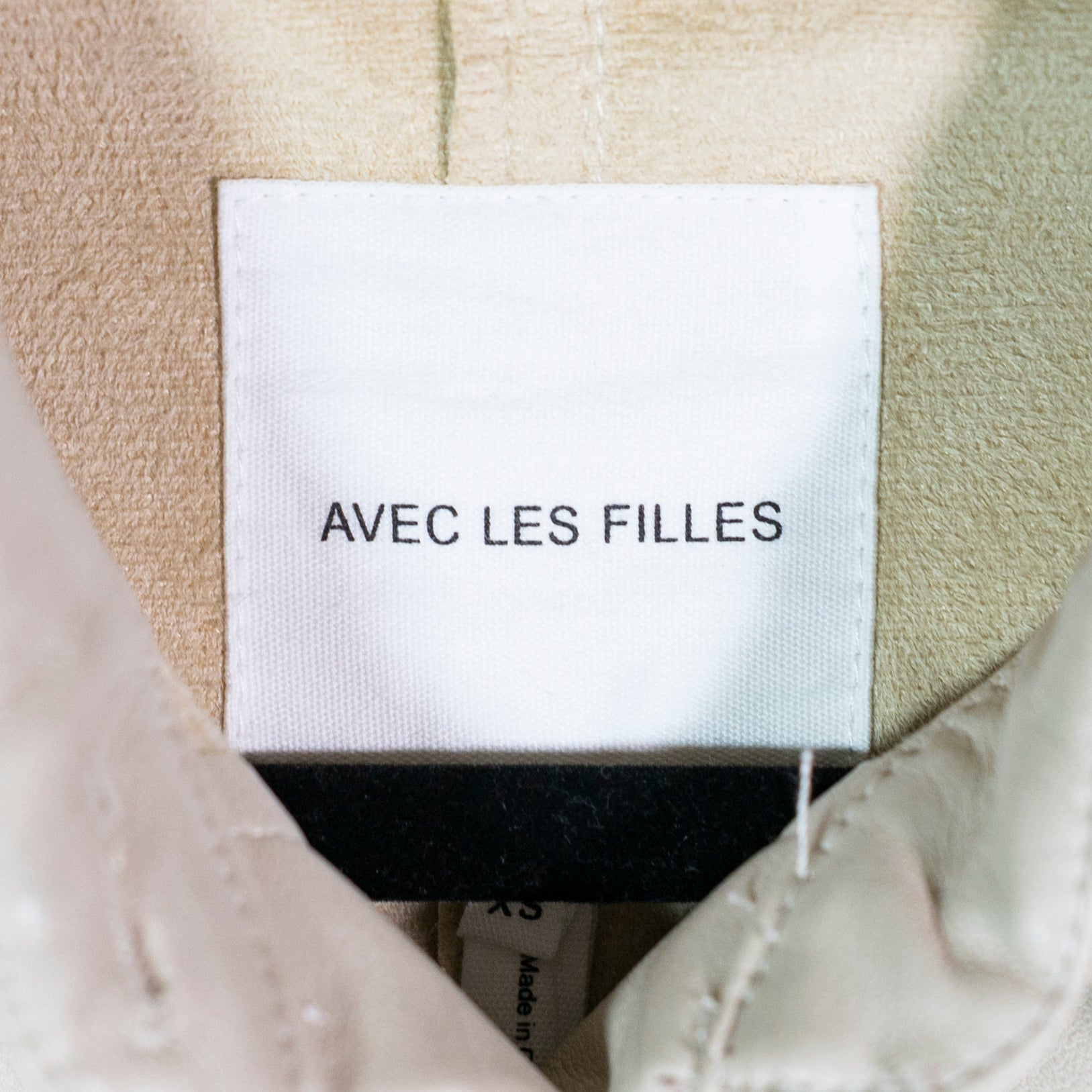 NEW Avec Les Filles Faux Leather Button Down Collared Shirt Dress Ivory Beige XS