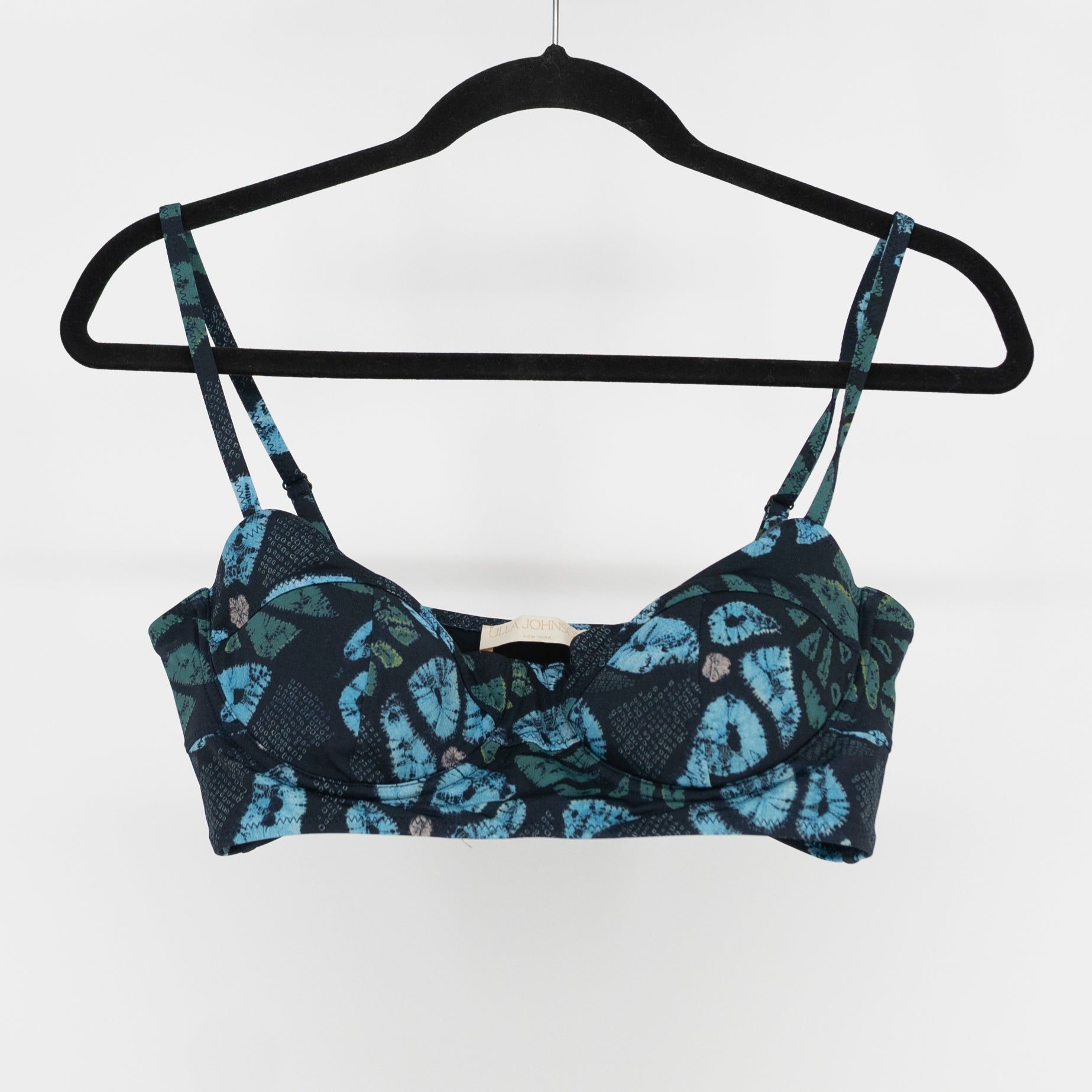 Ulla Johnson Zahara Underwire Bikini Swim Bathing Suit Top Urchin Print Large