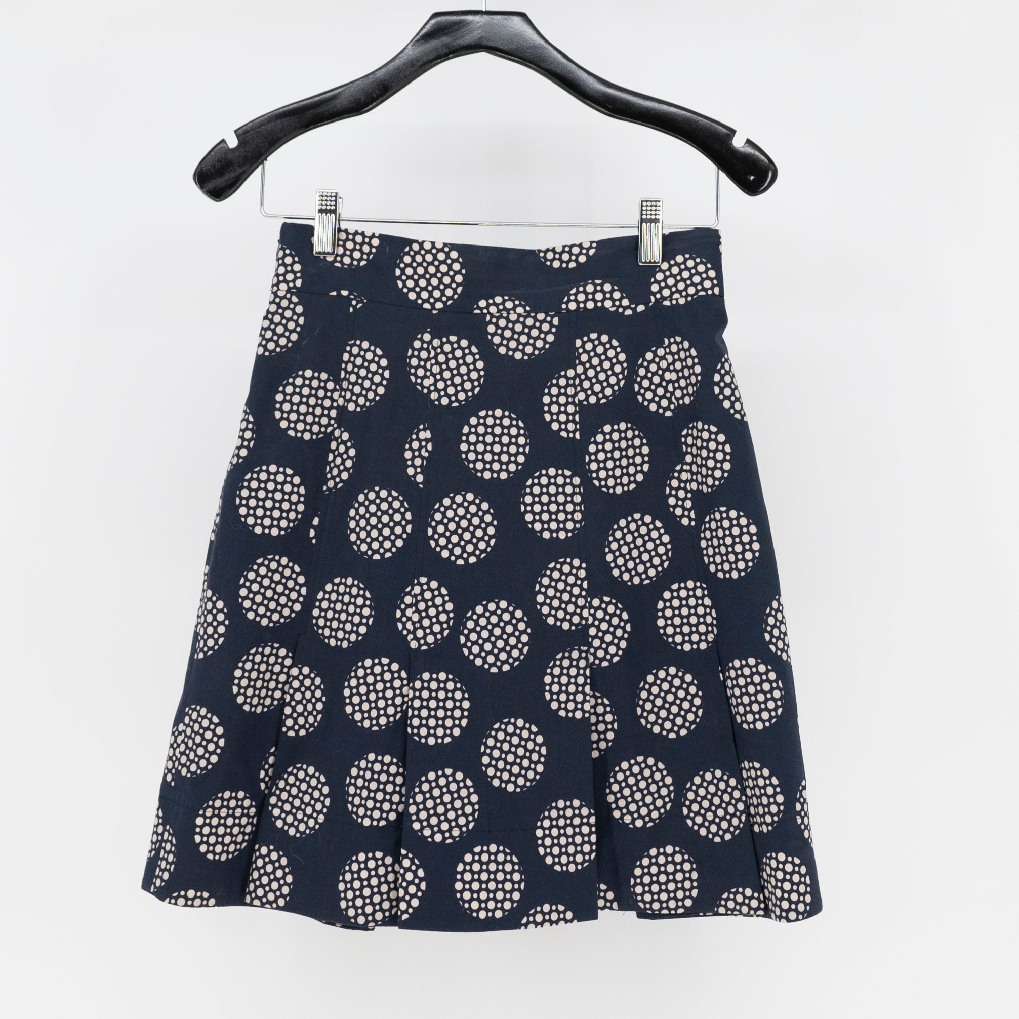RED Valentino Women's Cotton Stretch Abstract Polka Dot Print Mini Skirt 38/ XS