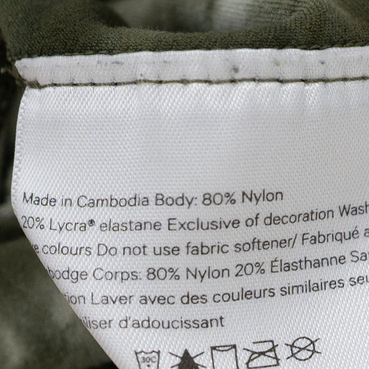 Lululemon Align Crop 21" Diamond Dye Light Sage Army Green Dark Olive Leggings 2