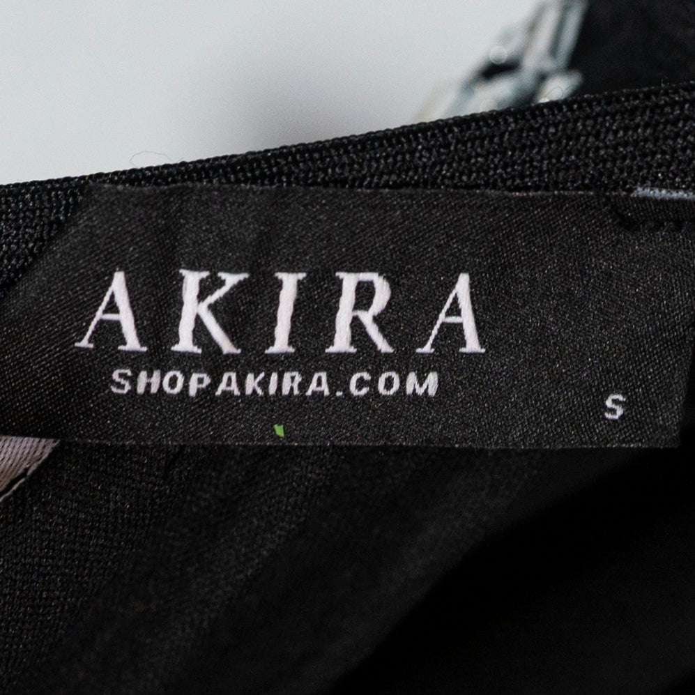 Akira Show Stopper Rhinestone Jewel Diamond Embellished Stretch Knit Midi Dress