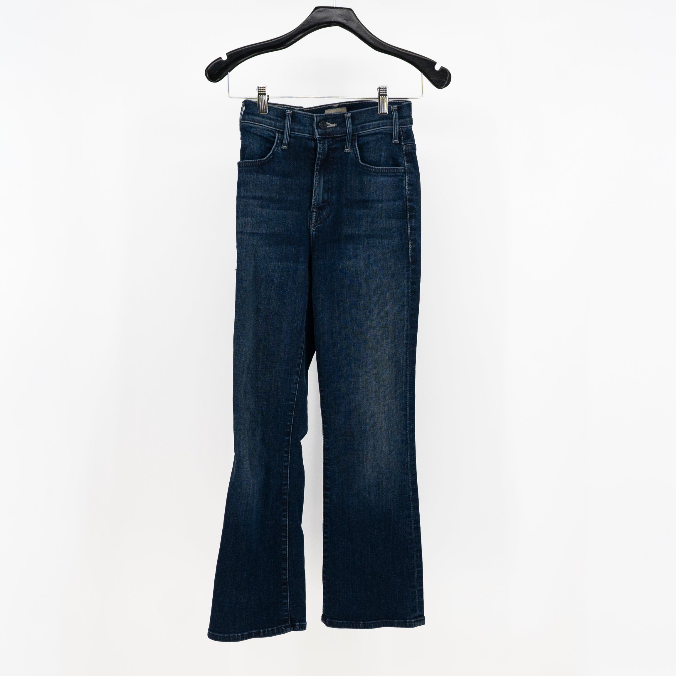 Mother Denim Lil' Mother Hustler Ankle Cotton Stretch Bootcut Heirloom Wash Jean