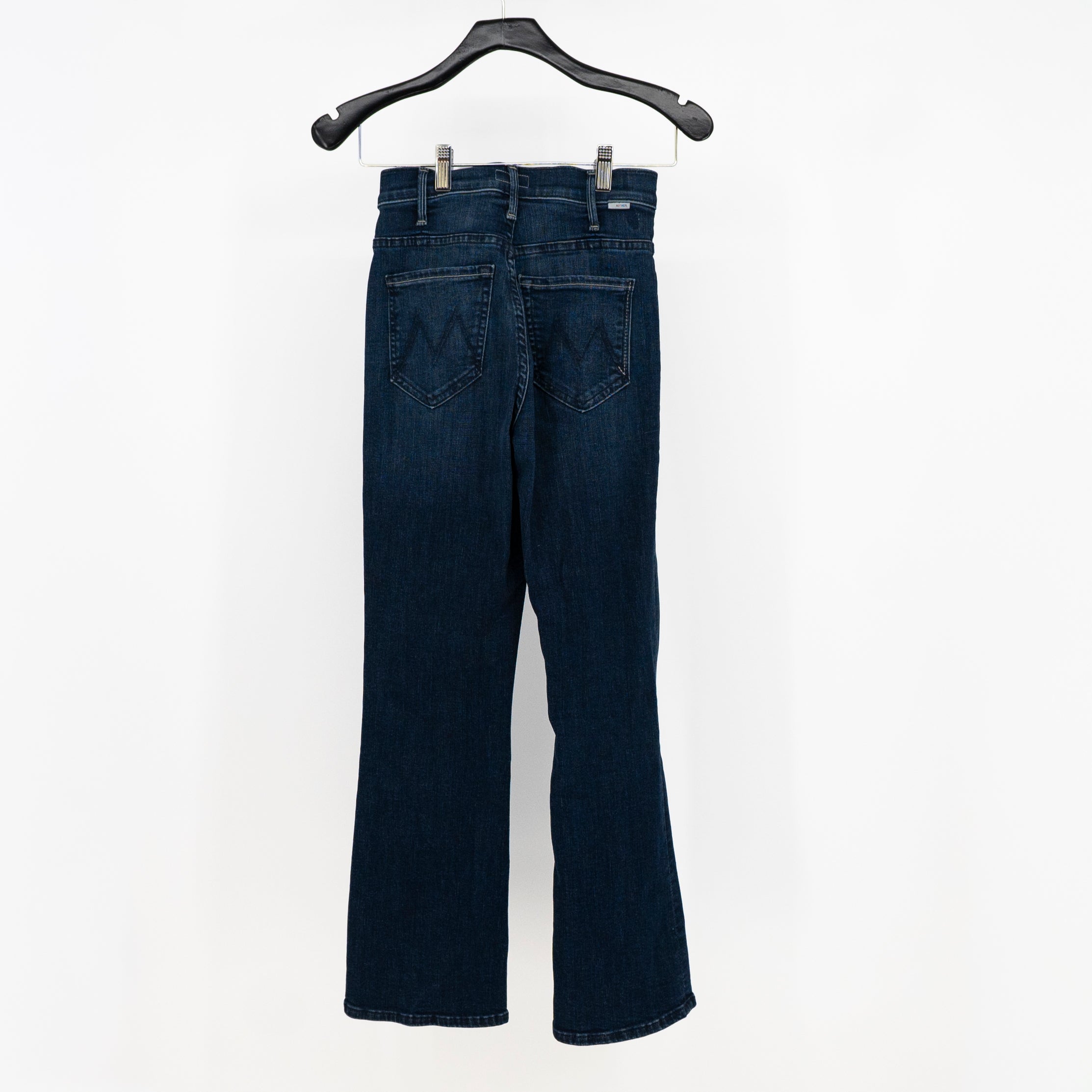 Mother Denim Lil' Mother Hustler Ankle Cotton Stretch Bootcut Heirloom Wash Jean