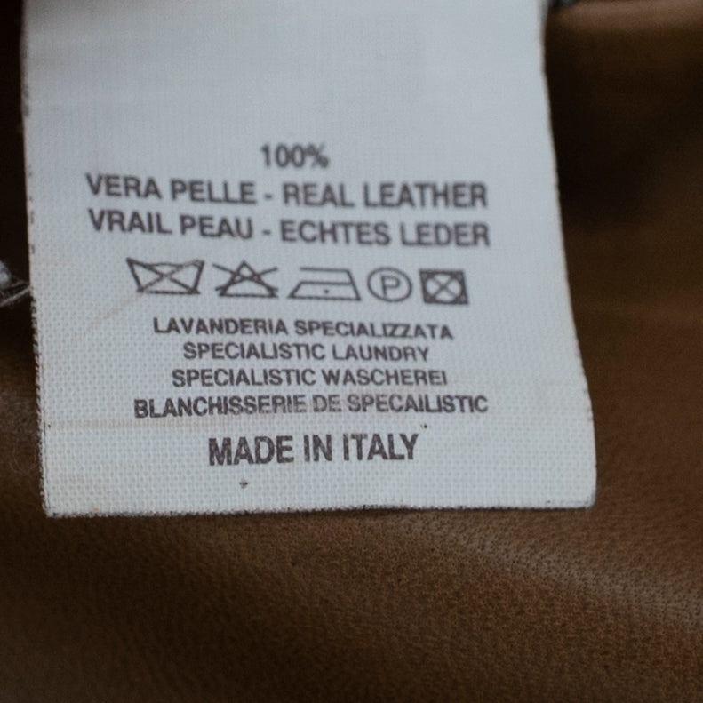 Brunello Cucinelli Genuine Leather A Line Pull On Mini Skirt Brown Tan 12