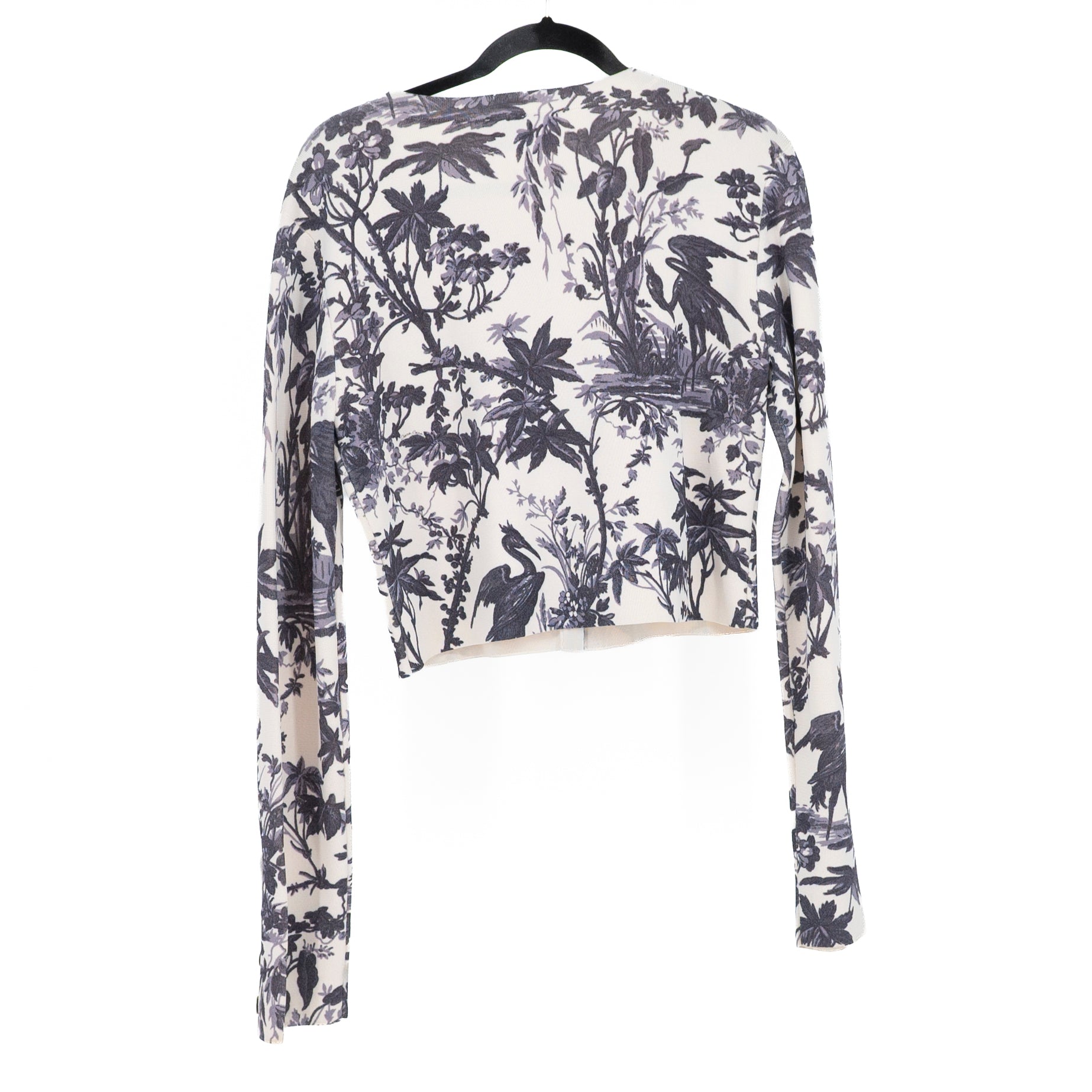 Cara Cara Amber Mid Weight Knit Button Front Cardigan Sweater Heron Evening L